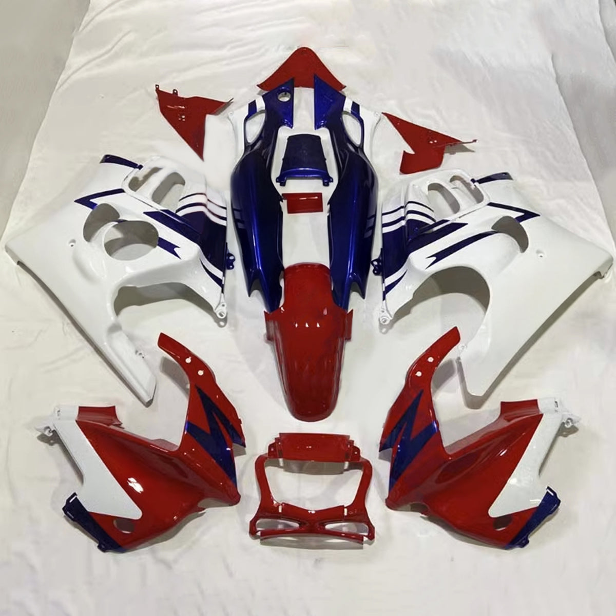 Amotopart 1997-1998 Honda CBR600 F3 White Red Blue Fairing Kit