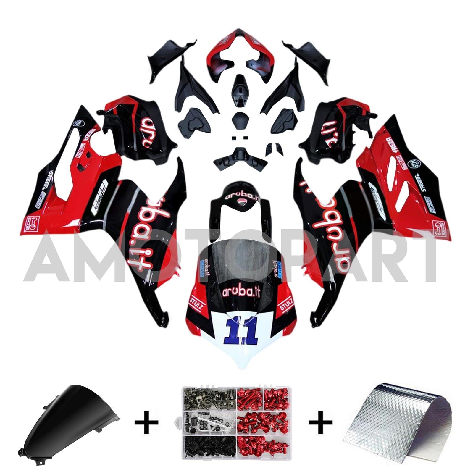 Amotopart Ducati 2018-2019 Panigale V4/V4S Style 2 Fairing Kit