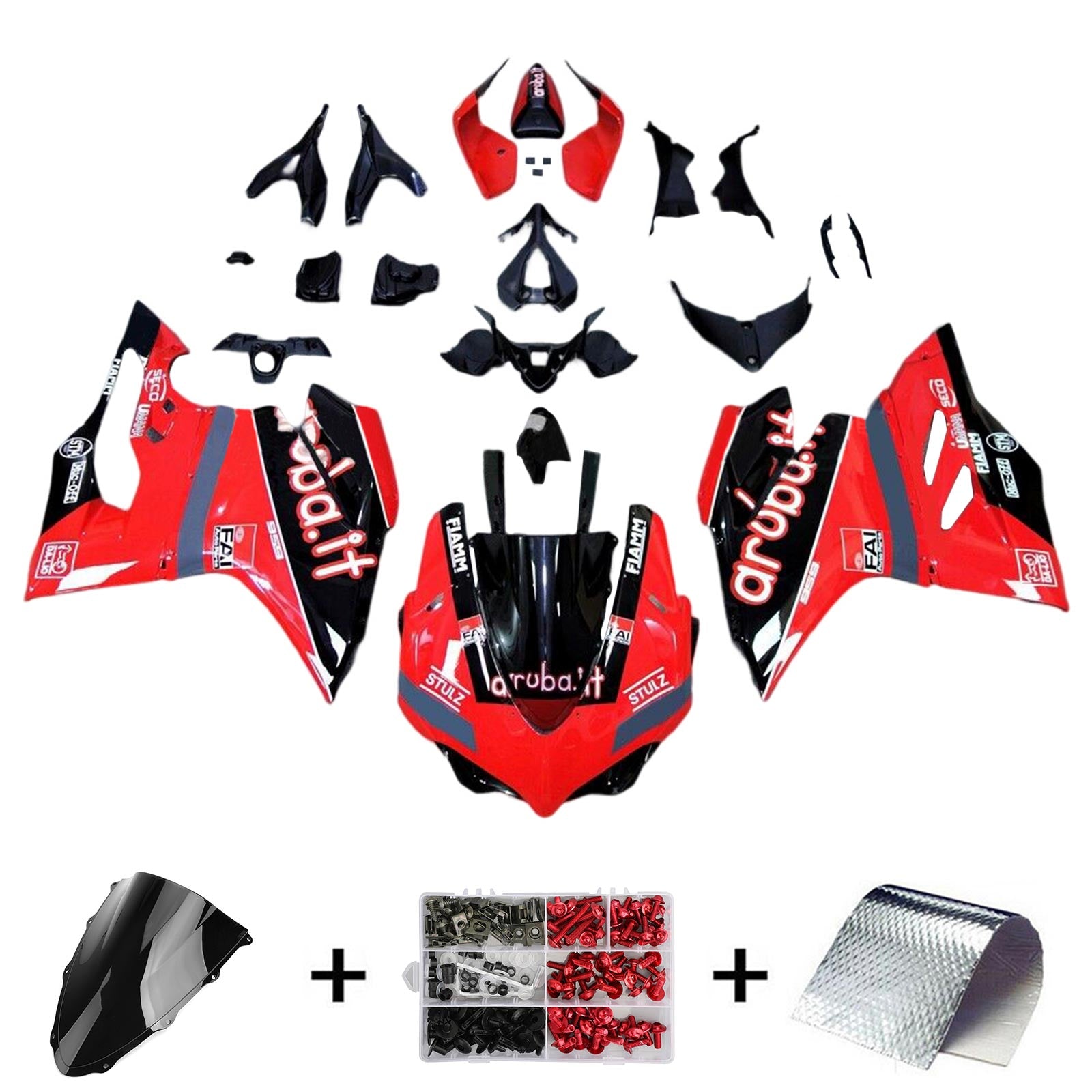 Kit carena Amotopart 2015-2020 Ducati 1299 959 Red Style2