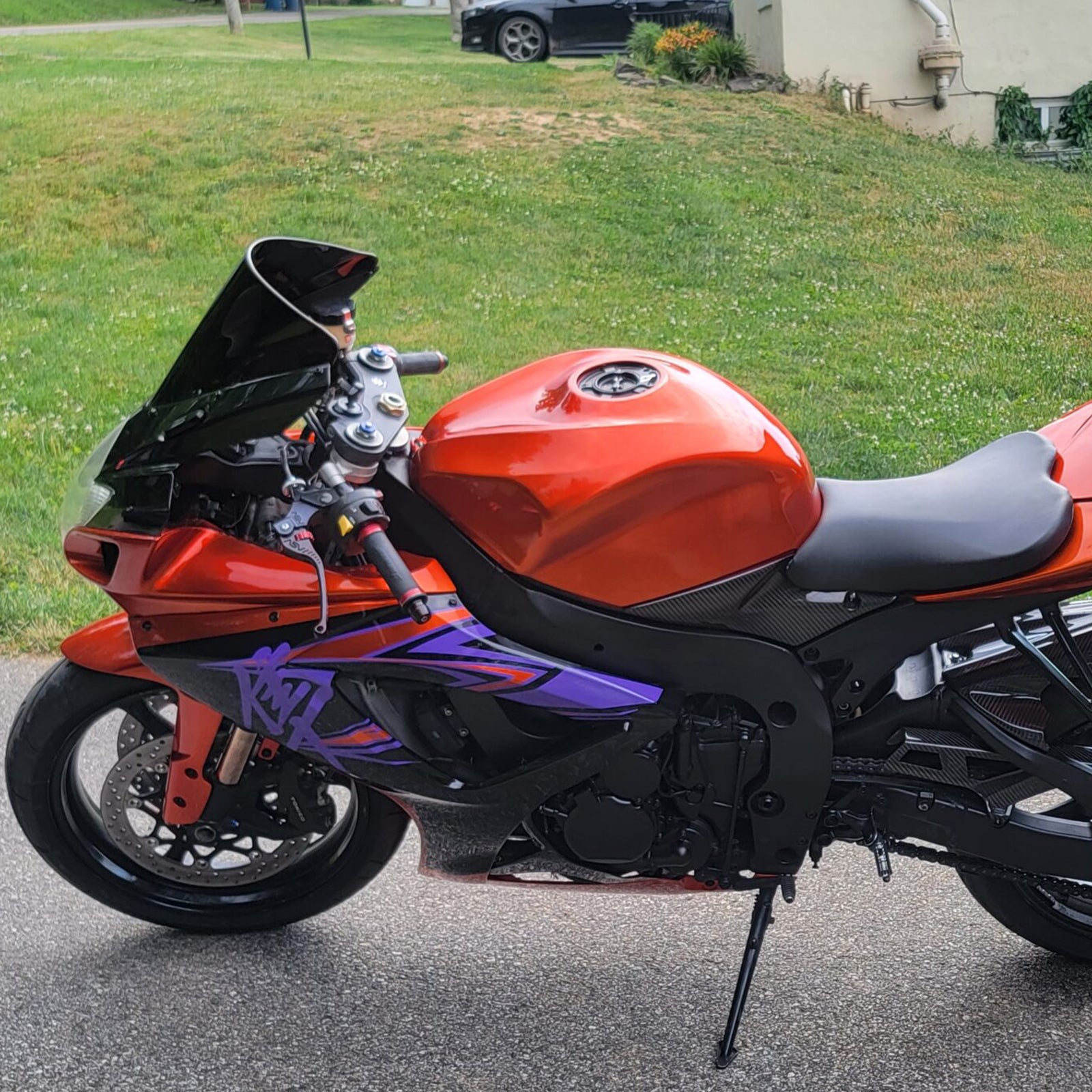 Amotopart 2006-2007 Suzuki GSXR 600/750 Orange Black Fairing Kit