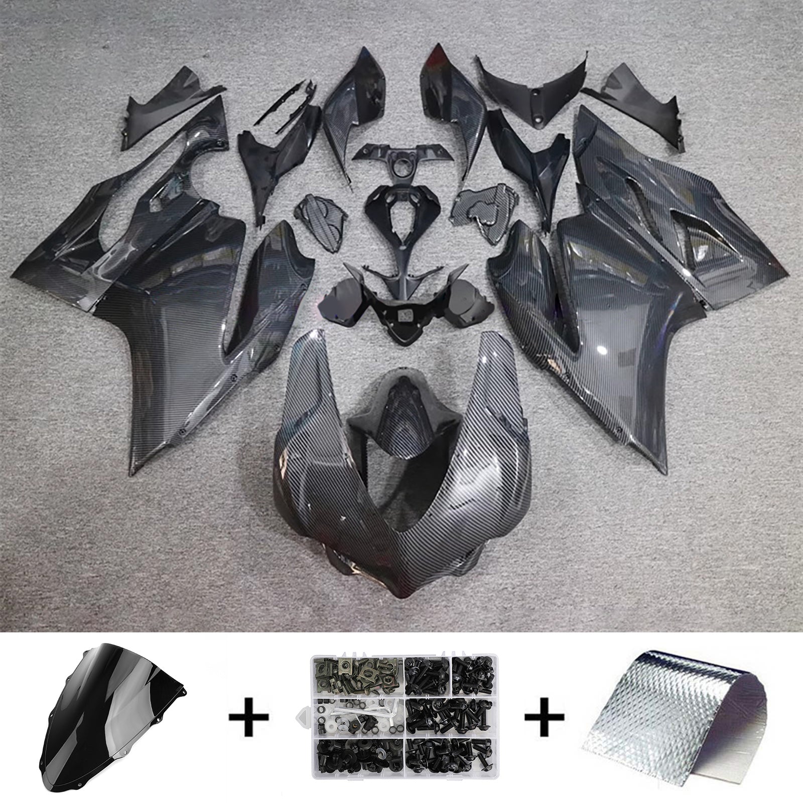 Amotopart 2015-2020 Ducati 1299/959 Carbon Fiber Pattern Fairing Kit