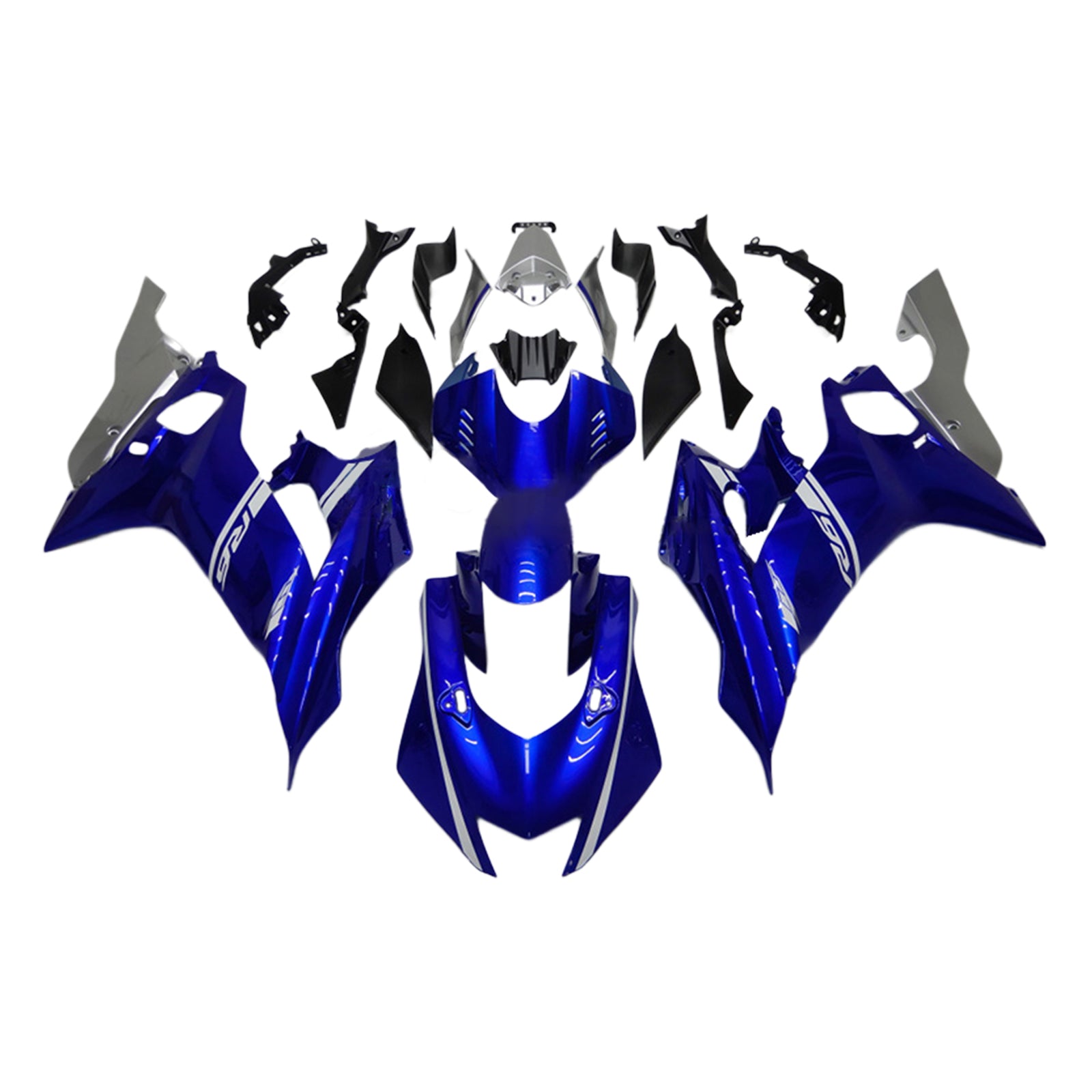 Amotopart Yamaha YZF-R6 2017-2023 Blue Style1 Fairing Kit