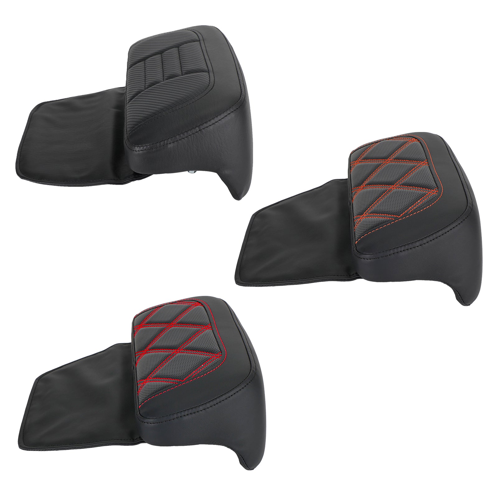 Chopped Pack Trunk Backrest Pad fit for Tour Pack Touring FL Road Glide 2014-Up