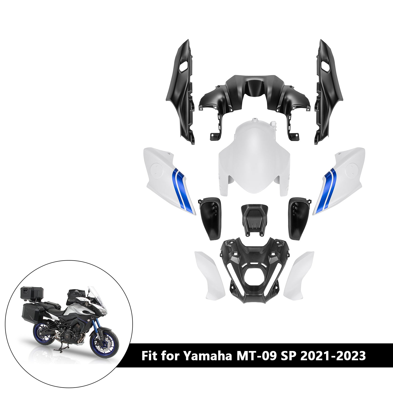 Amotopart 2021-2023 Yamaha MT 09 Fairing Kit