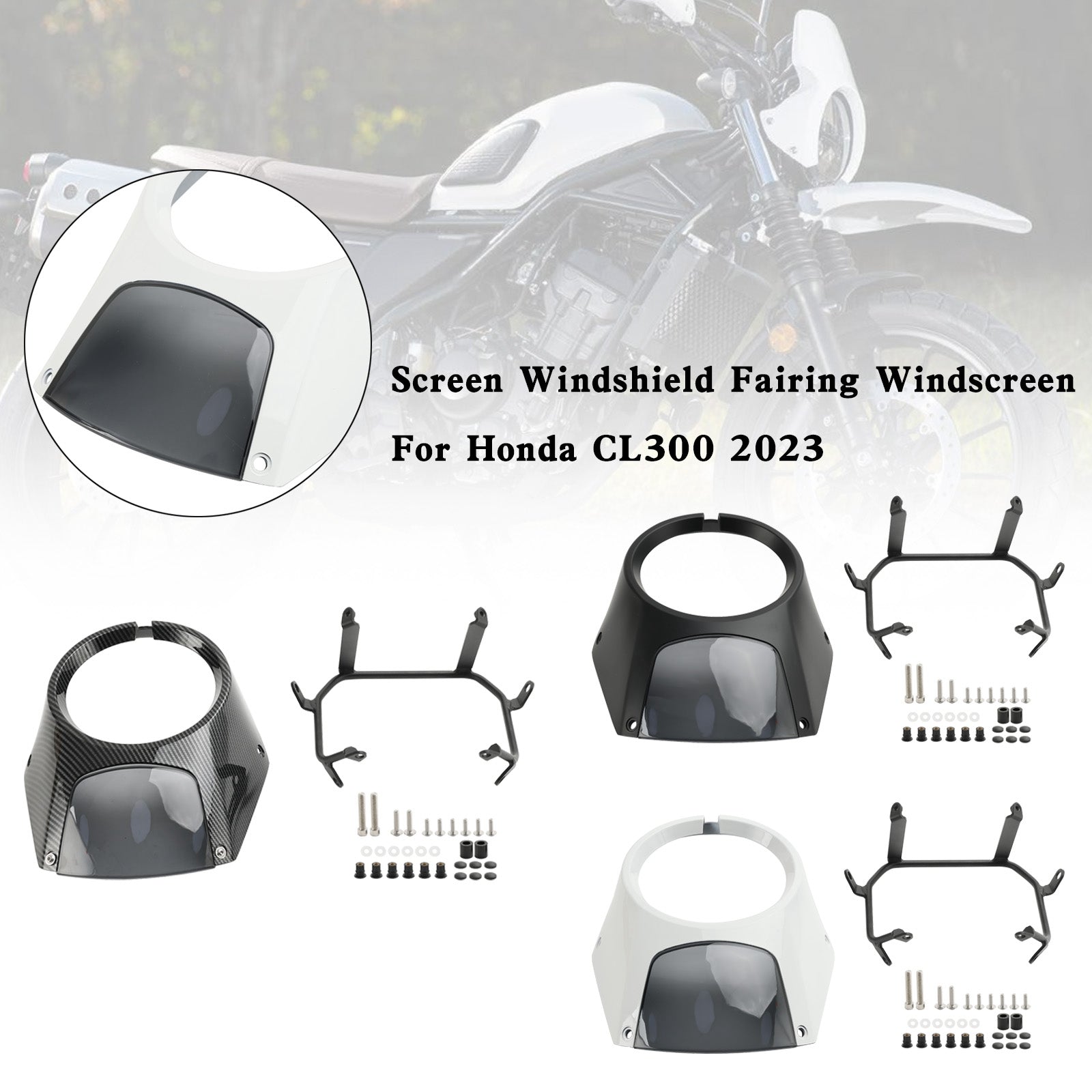 Headlight Windshield Fairing Windscreen For Honda CL300 2023