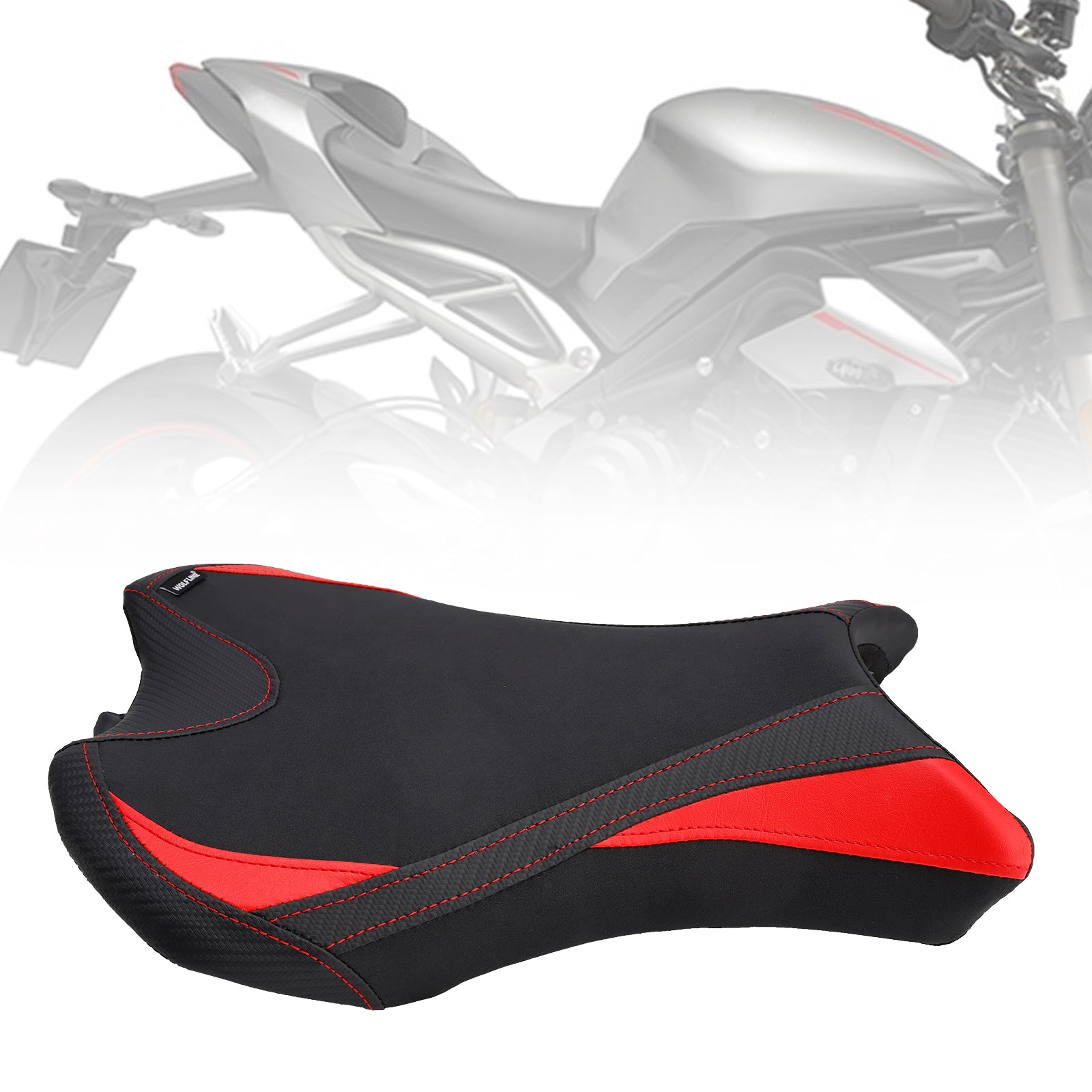 19-22 Street Triple 765/S/R Front Driver Raider Seat Pillle Black