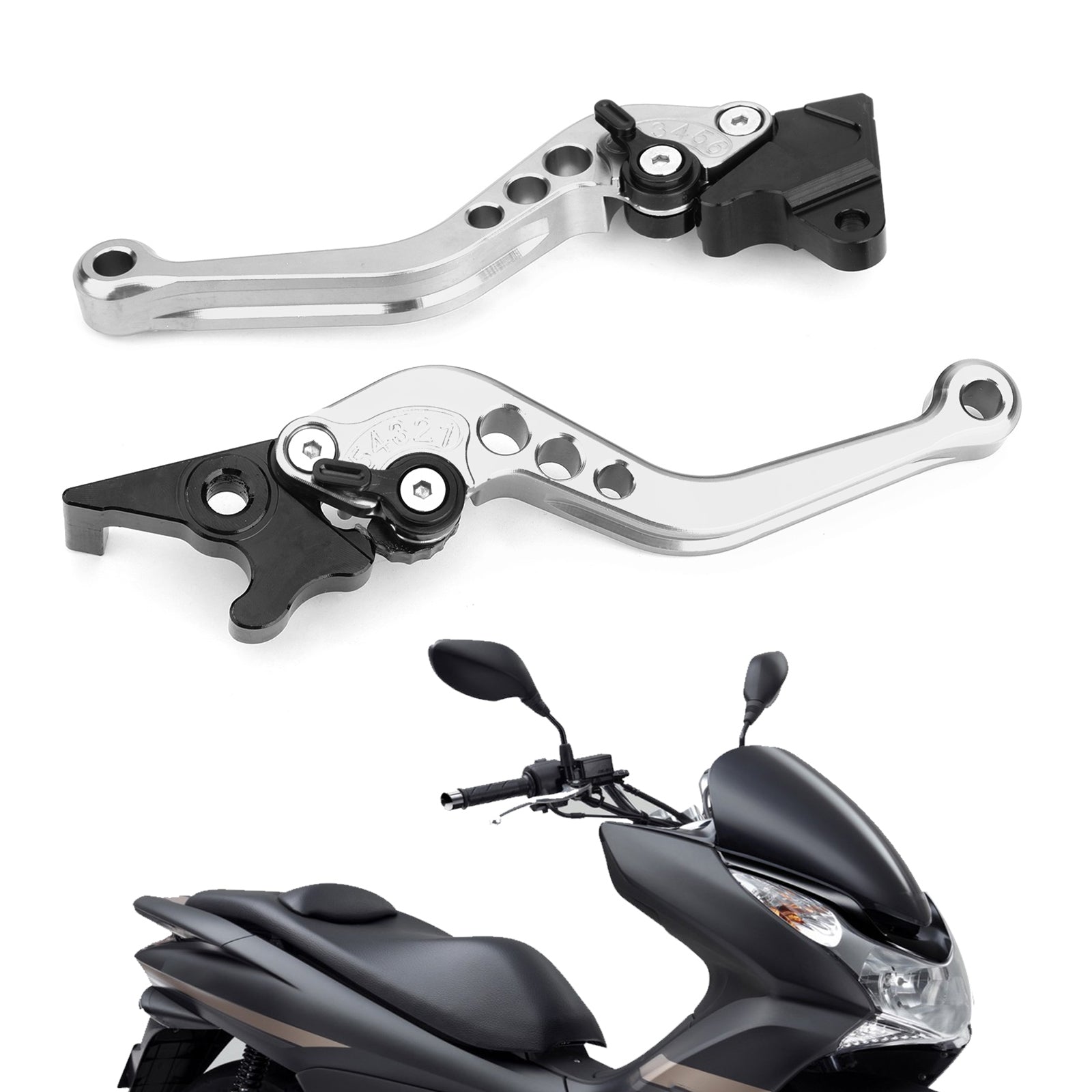 HONDA PCX 125 Silver Brake Clutch Levers