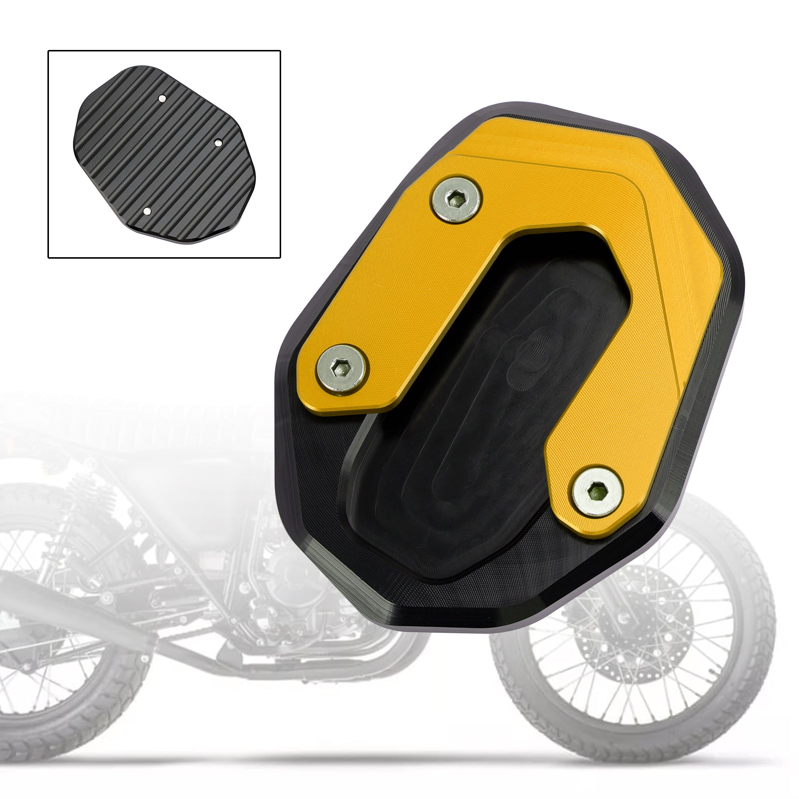 15-20 Ducati Scrambler 400/800/1100 Kickstand Enlarge Plate Pad