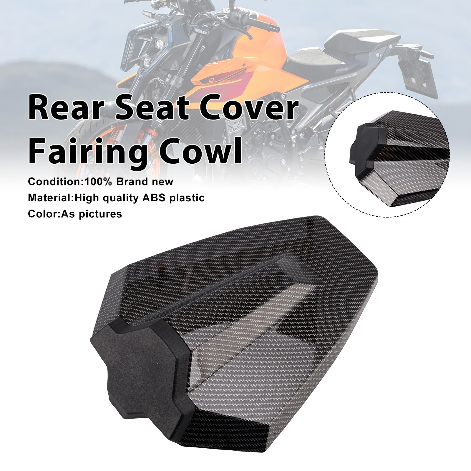 2024-2025 Duke 990 Rear Pillion Seat Cover Fairing Cowl
