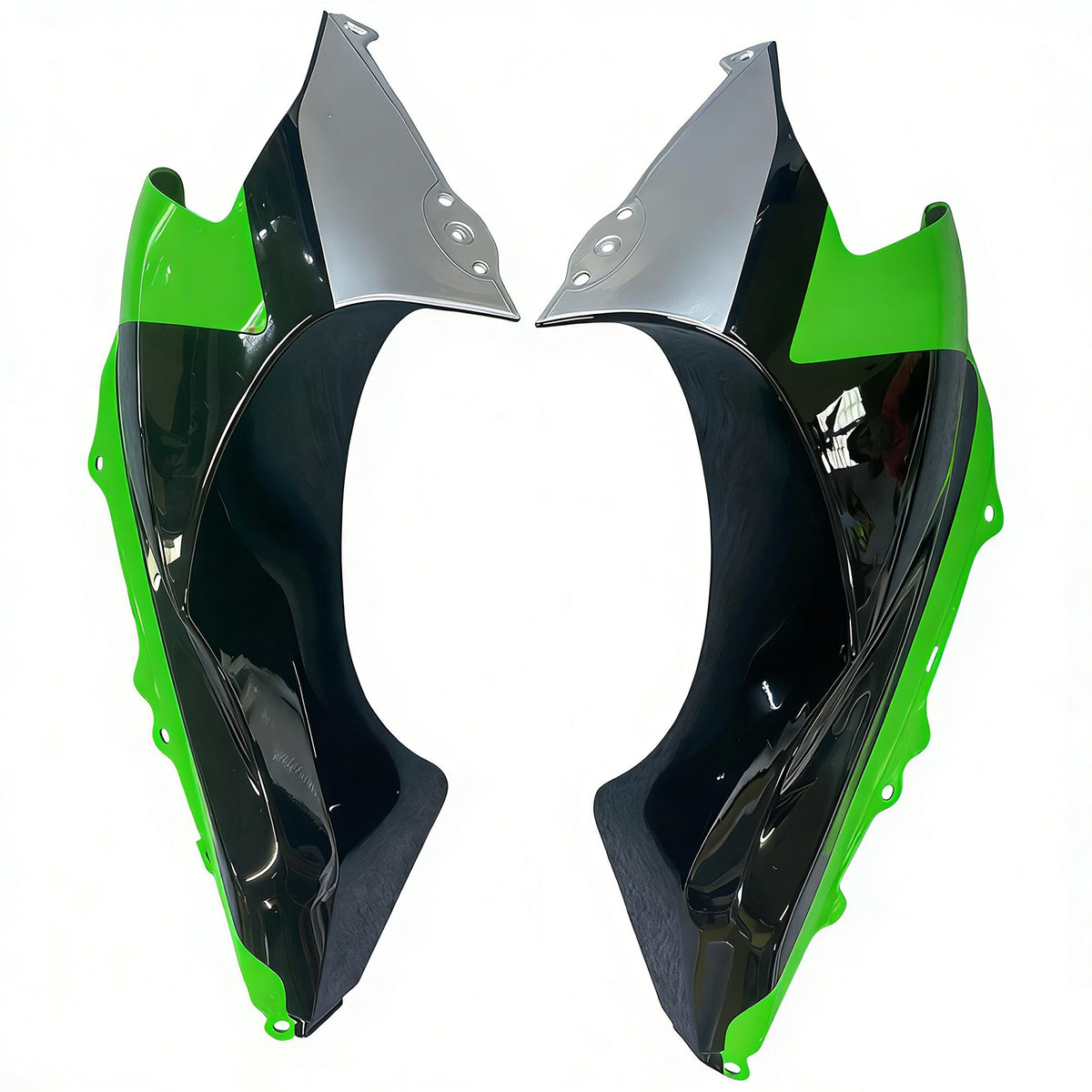 Amotopart 2004-2005 カワサキ ZX-10R グリーン グレー ホワイト ブラック フェアリングキット