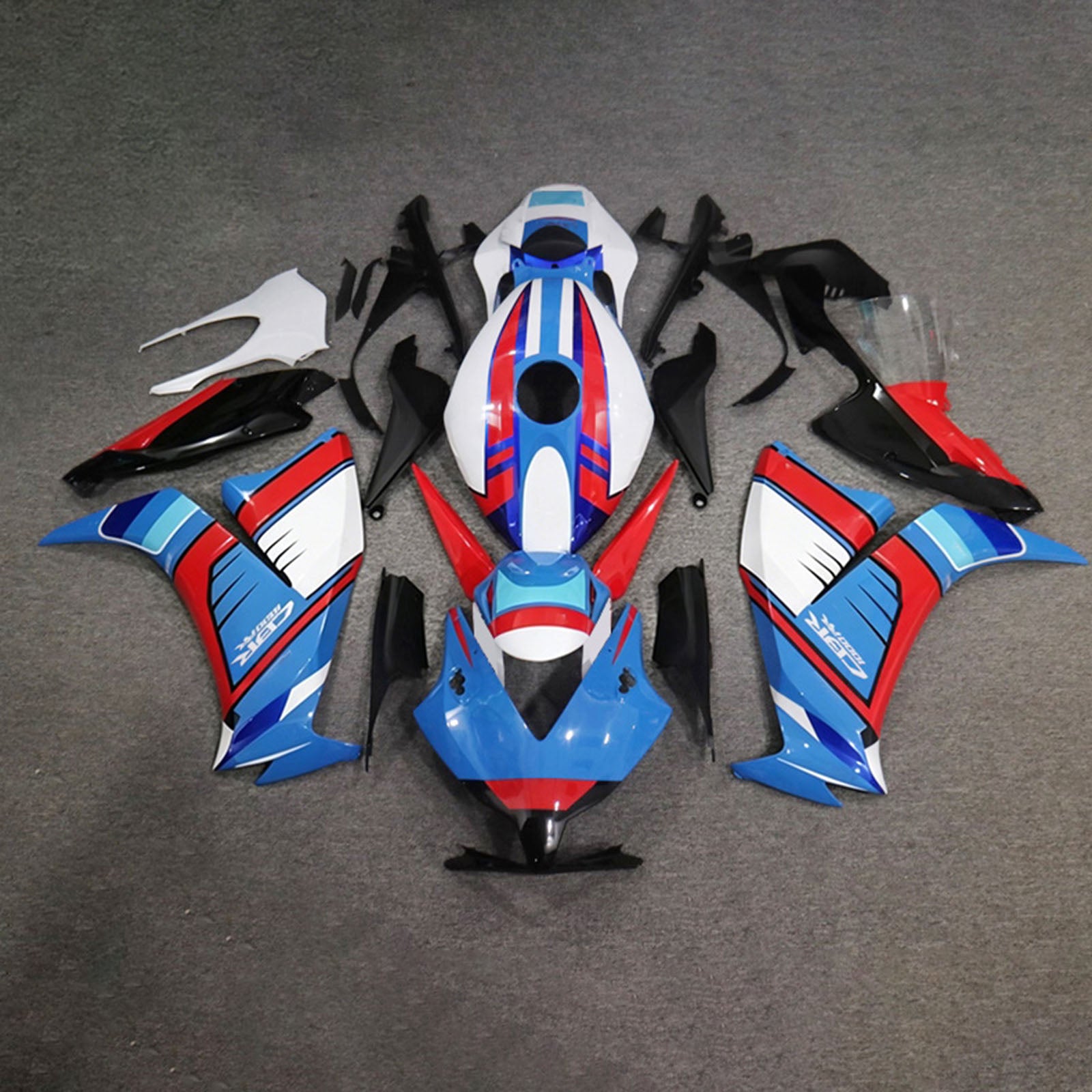 Amotopart 2012-2016 Honda CBR1000RR White/Blue/Red Fairing Kit