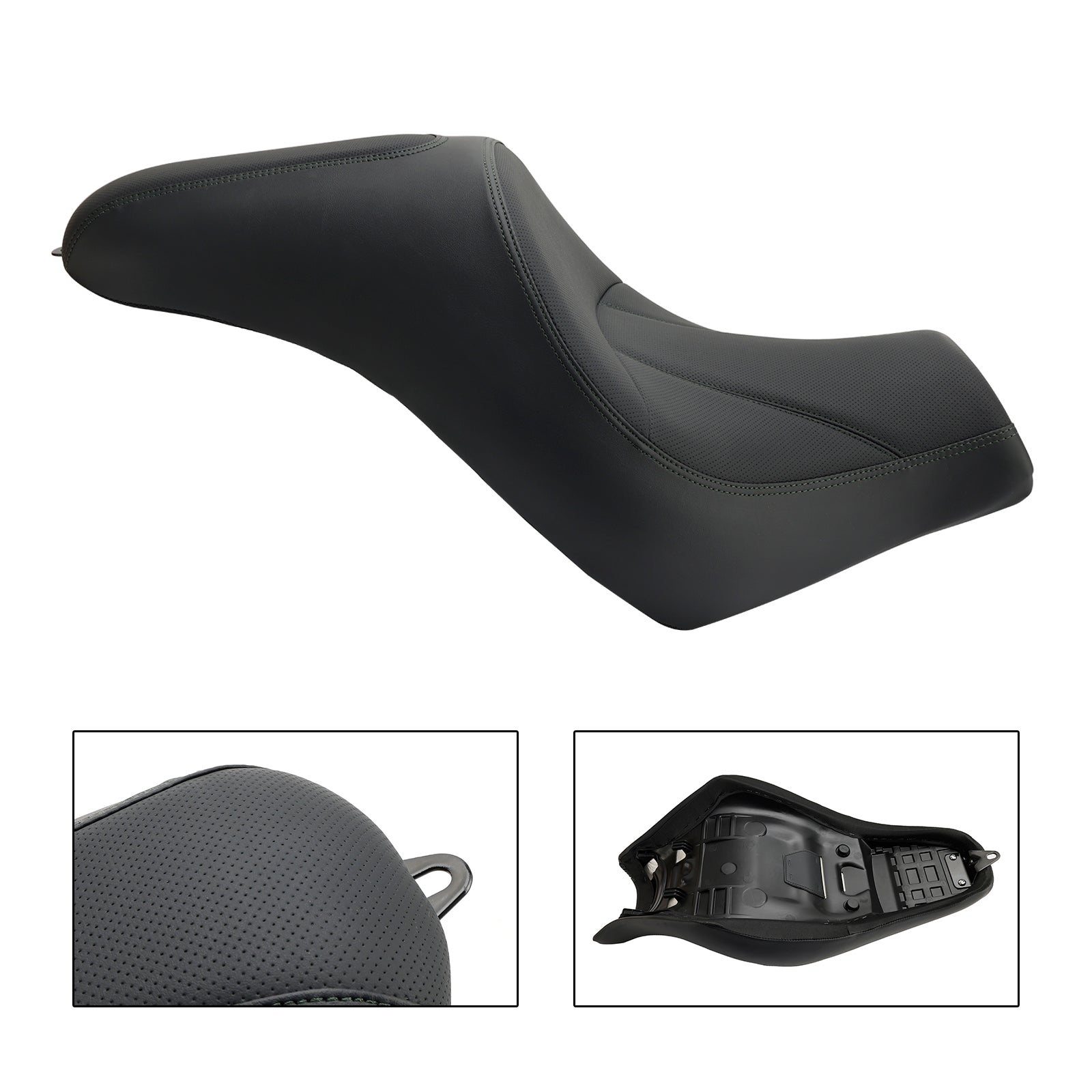 Coussin de conducteur de siège avant et arrière en Pu pour Kawasaki Vulcan S Vn En 650 2015-2023