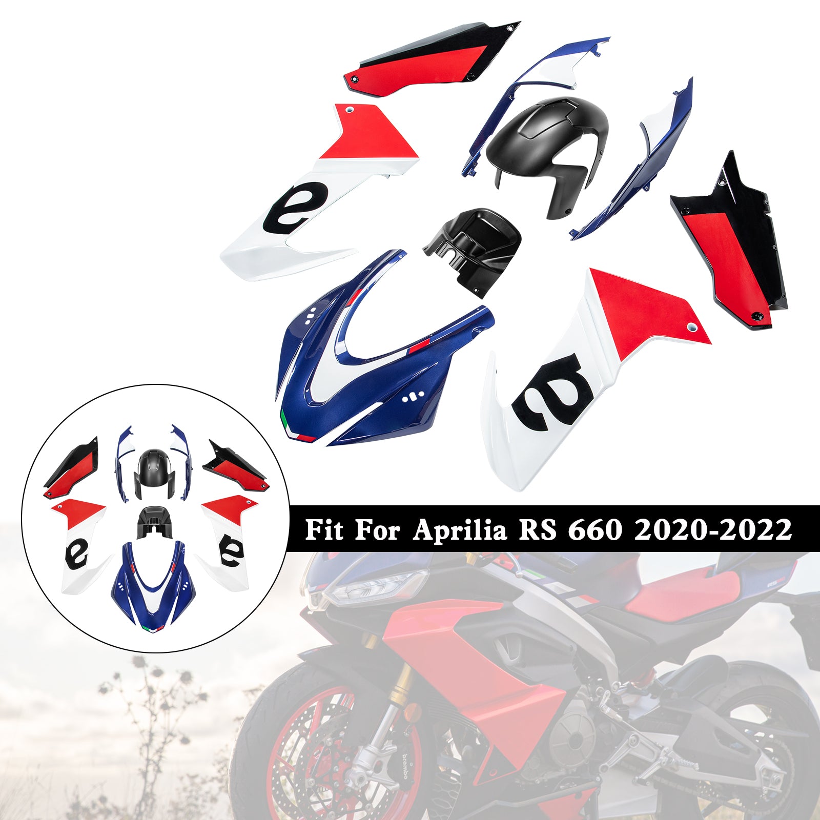 Amotopart (2020-2024) Aprilia RS 660 Fairing Kit Collection