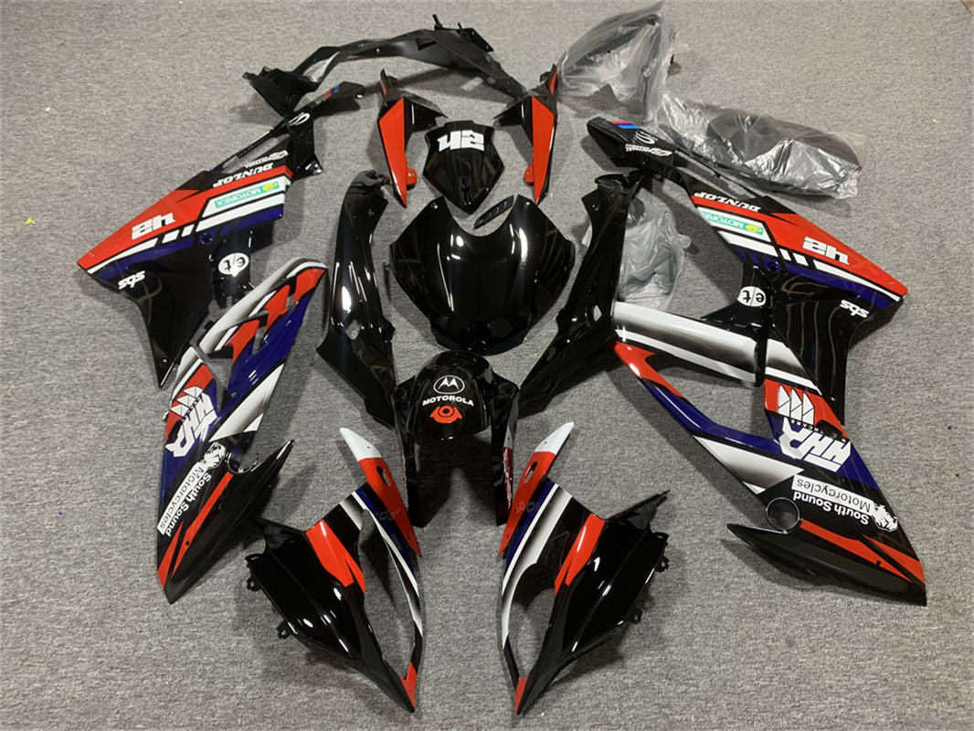 Amotopart BMW S1000RR 2015-2016 Kit de carenado rojo y negro estilo 13