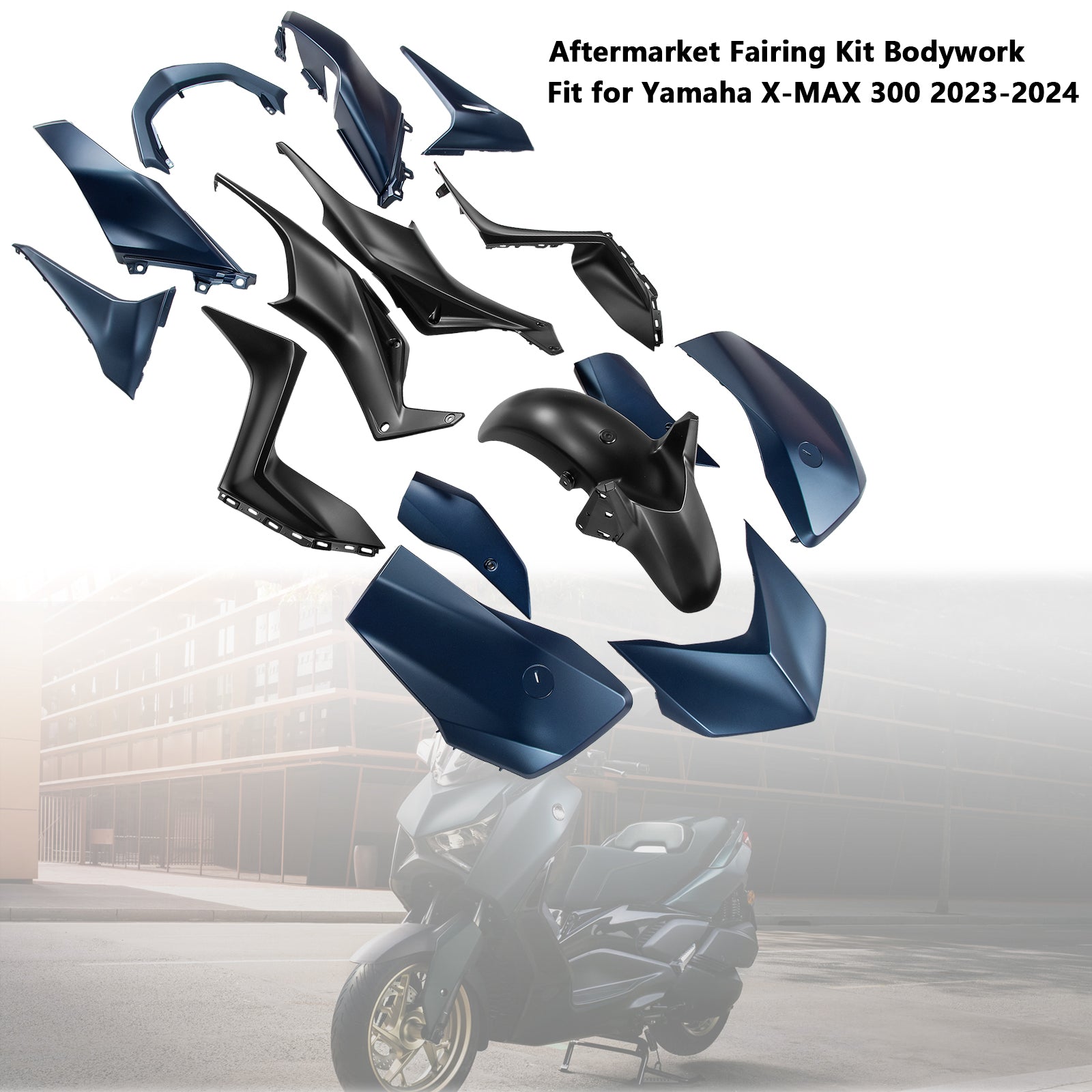 Amotopart 2023-2024 Yamaha X MAX 300 Verkleidungssatz