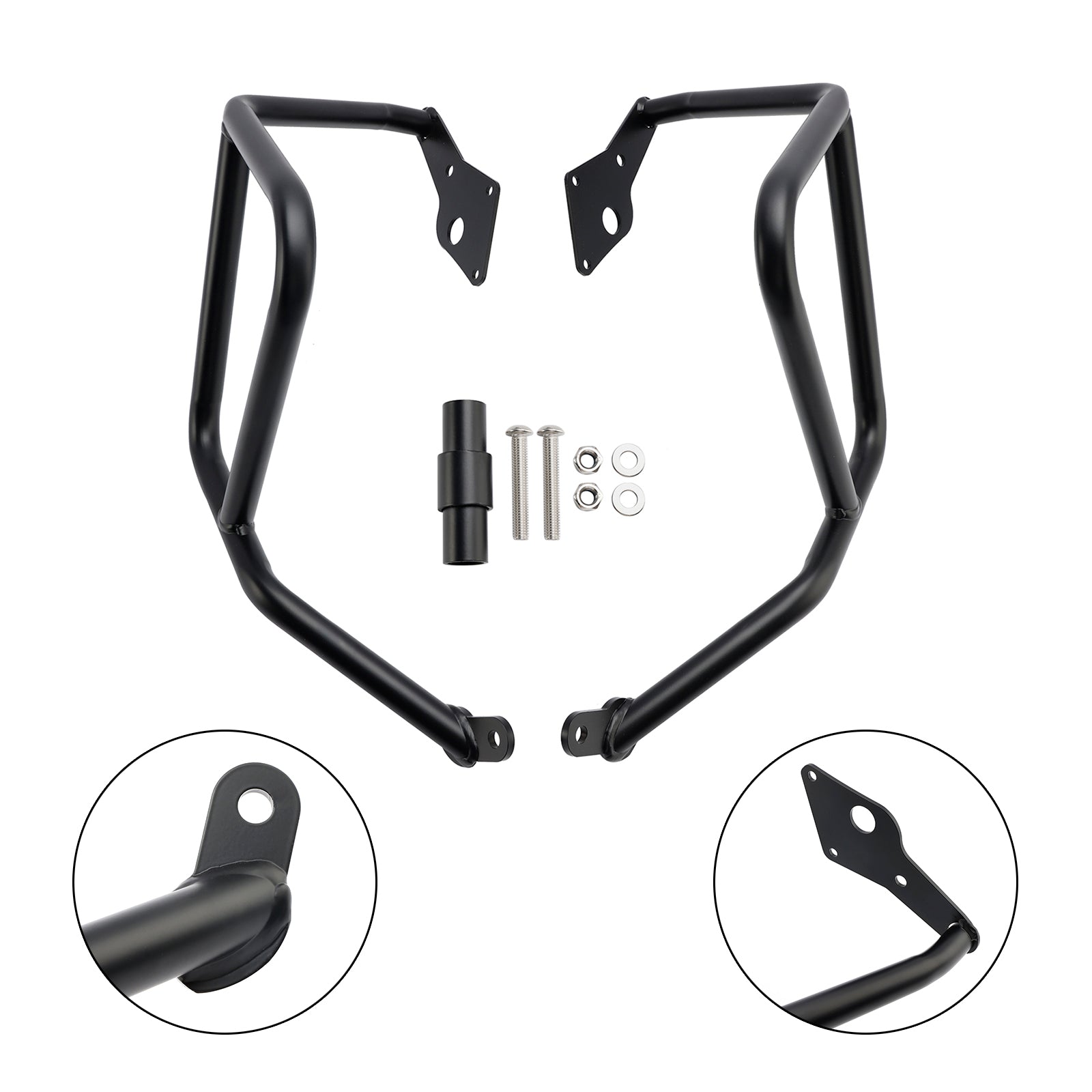 24 Honda Nx400 Nx500 Upper Engine Guard Frame Crash Bar Steel Silver Silver