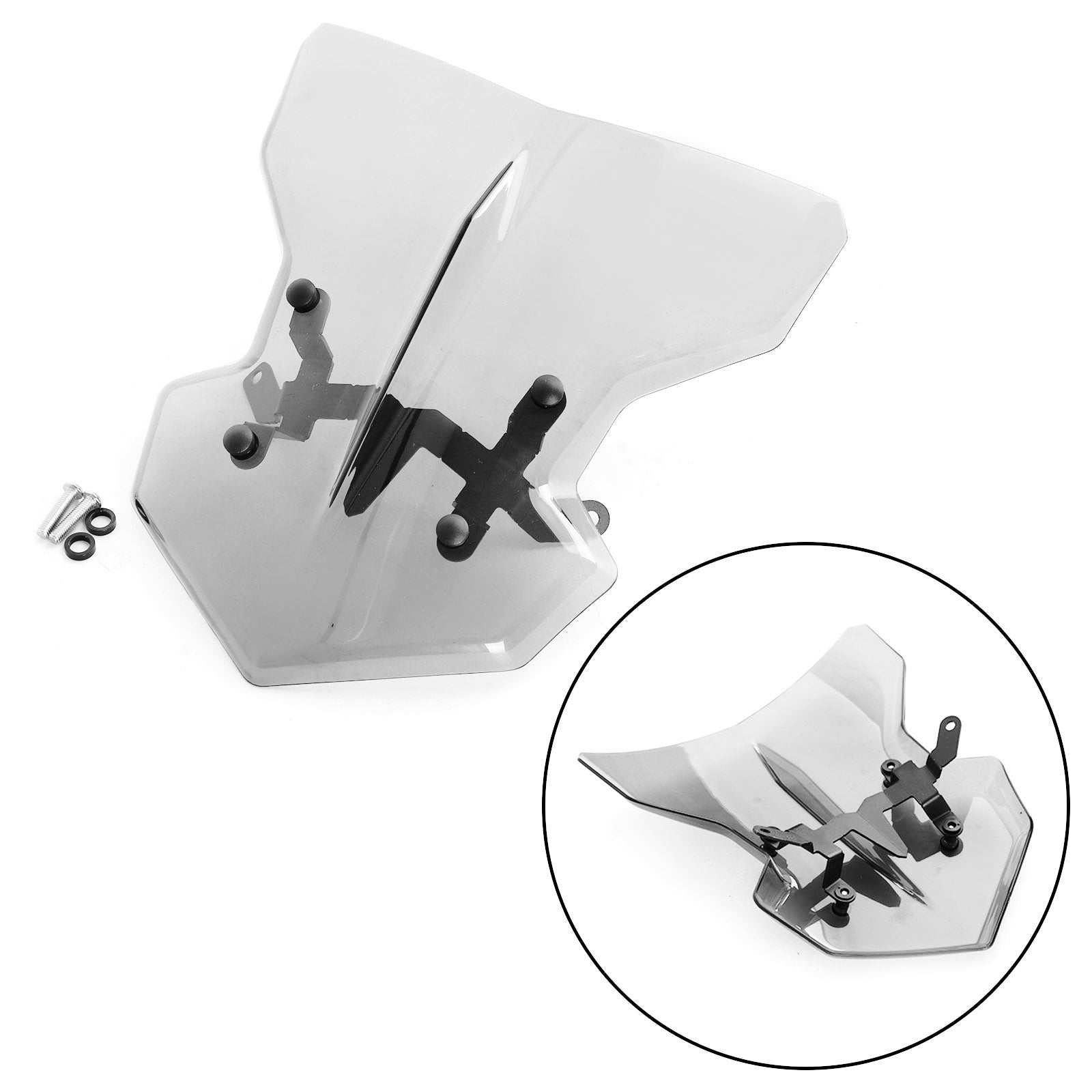 2020-2022 Yamaha MT-03 Motorcycle Windscreen Windshield Shield Protector Gray