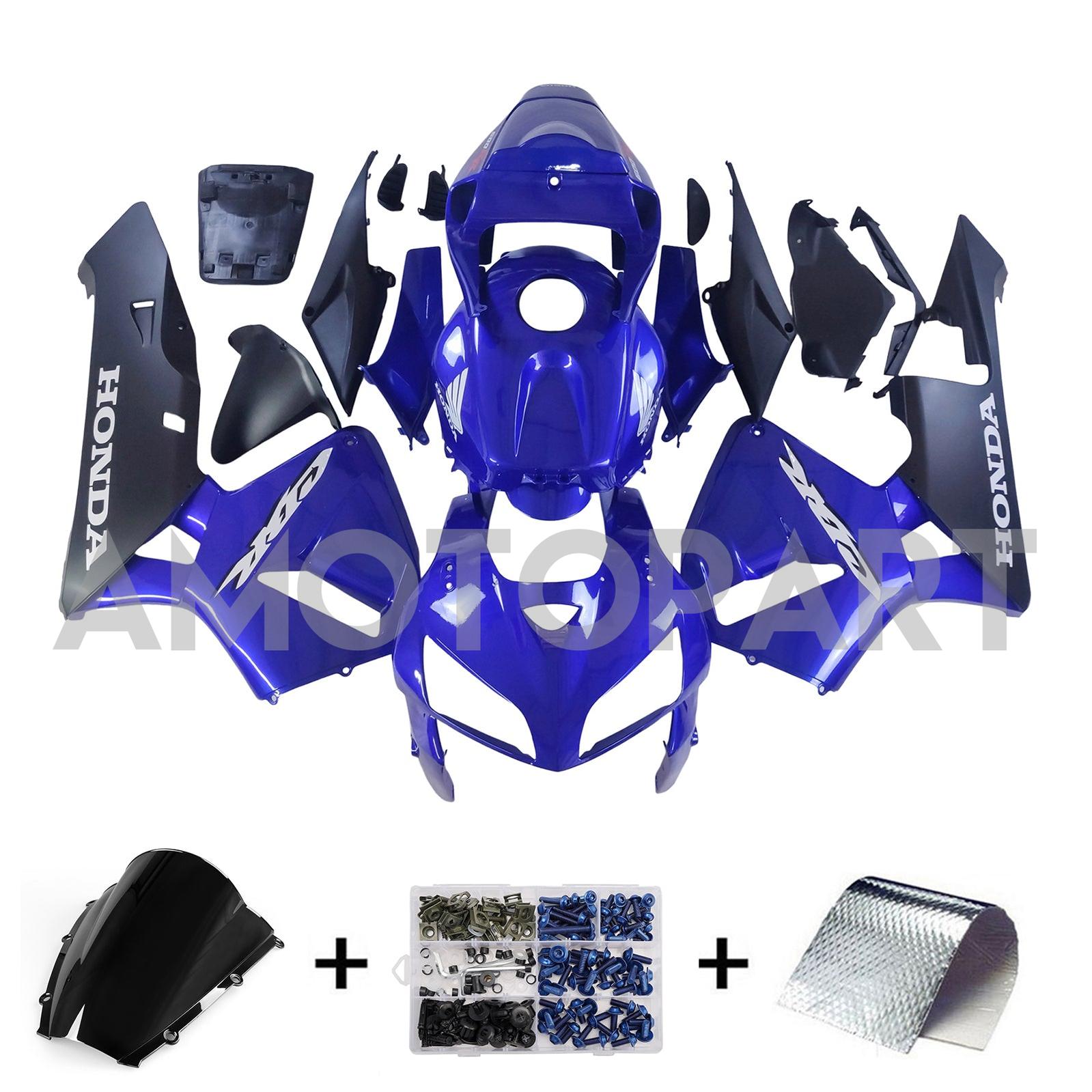 Amotopart 2005-2006 Honda CBR600RR  Blue Fairing Kit