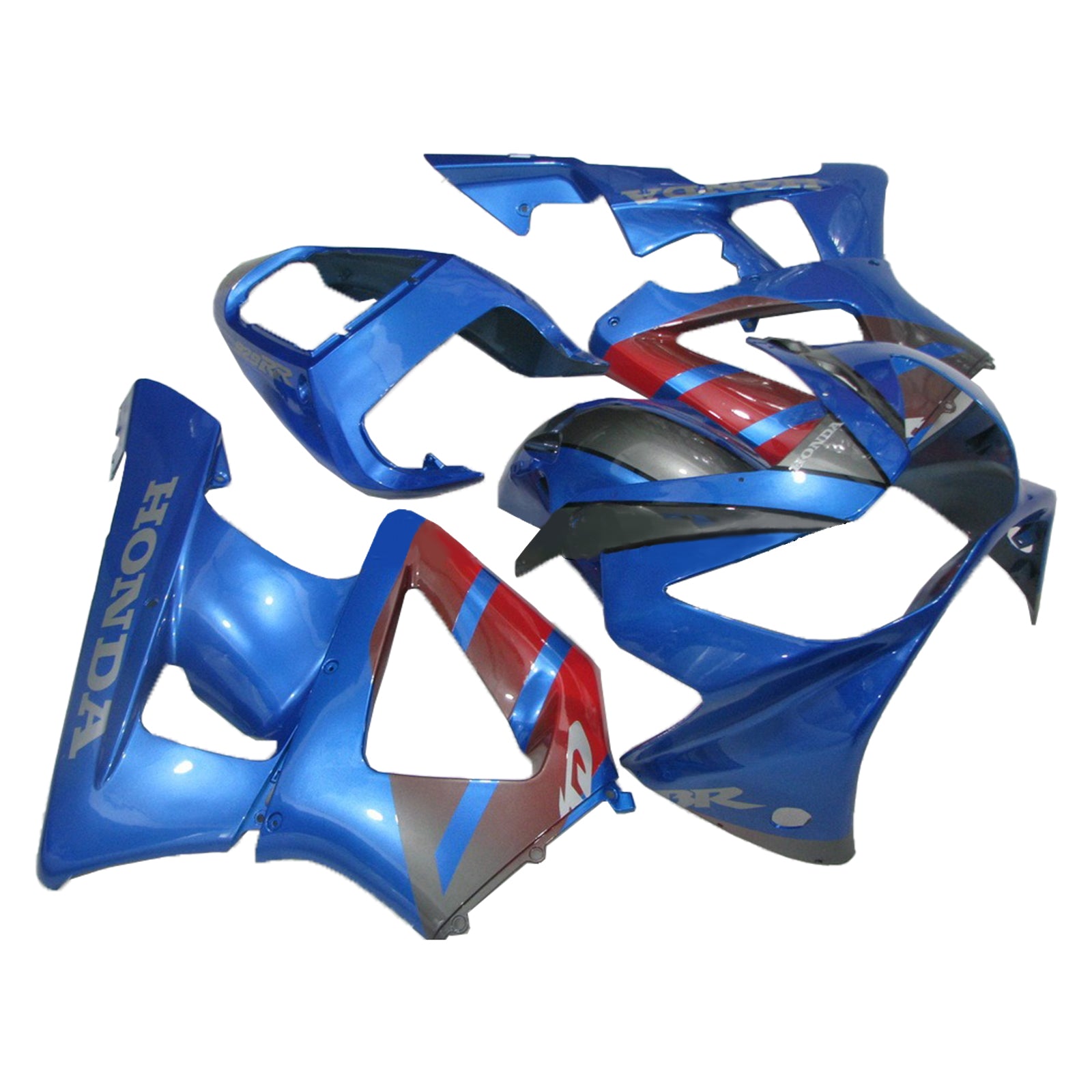 Amotopart 2000-2001 Honda CBR929RR Blue Red Black &Logo Fairing Kit