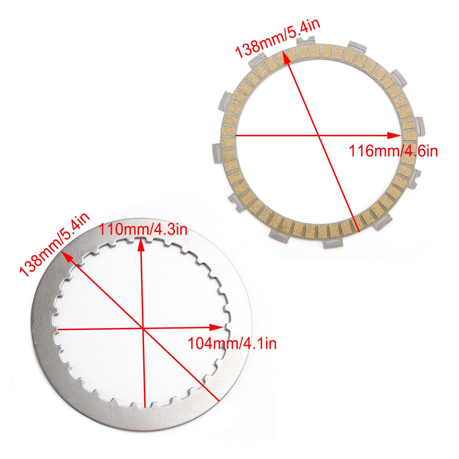 13-14 Kawasaki ER250 Z250 Ninja 250 Clutch Friction Plates And Gasket Kit