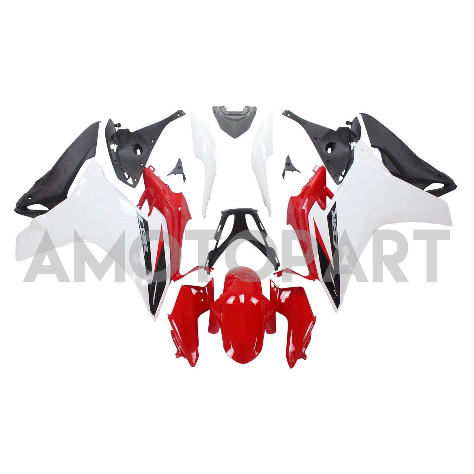 Amotopart 2011-2013 CBR600F Honda Red&White Fairing Kit