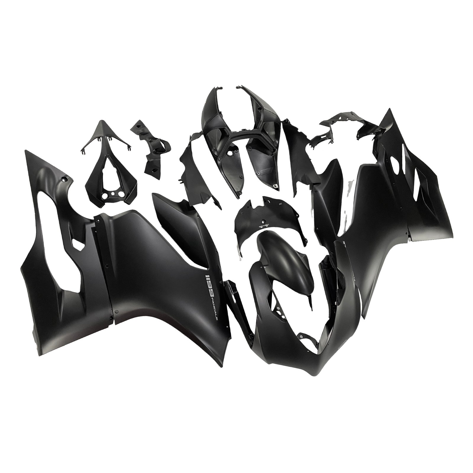 Amotopart 2012-2015 Ducati 899 Kit de carenagem branca preta fosca