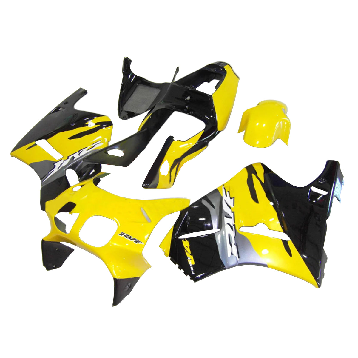 Amotopart 1993-1998 Honda RVF400 NC35 Black Yellow Fairing Kit