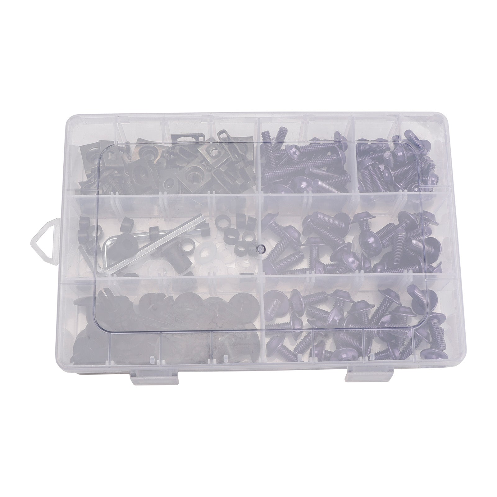 M6 Schrauben M5/Verkleidungsschrauben - Juego de clips Klemmen Teile + 198 Schwarz