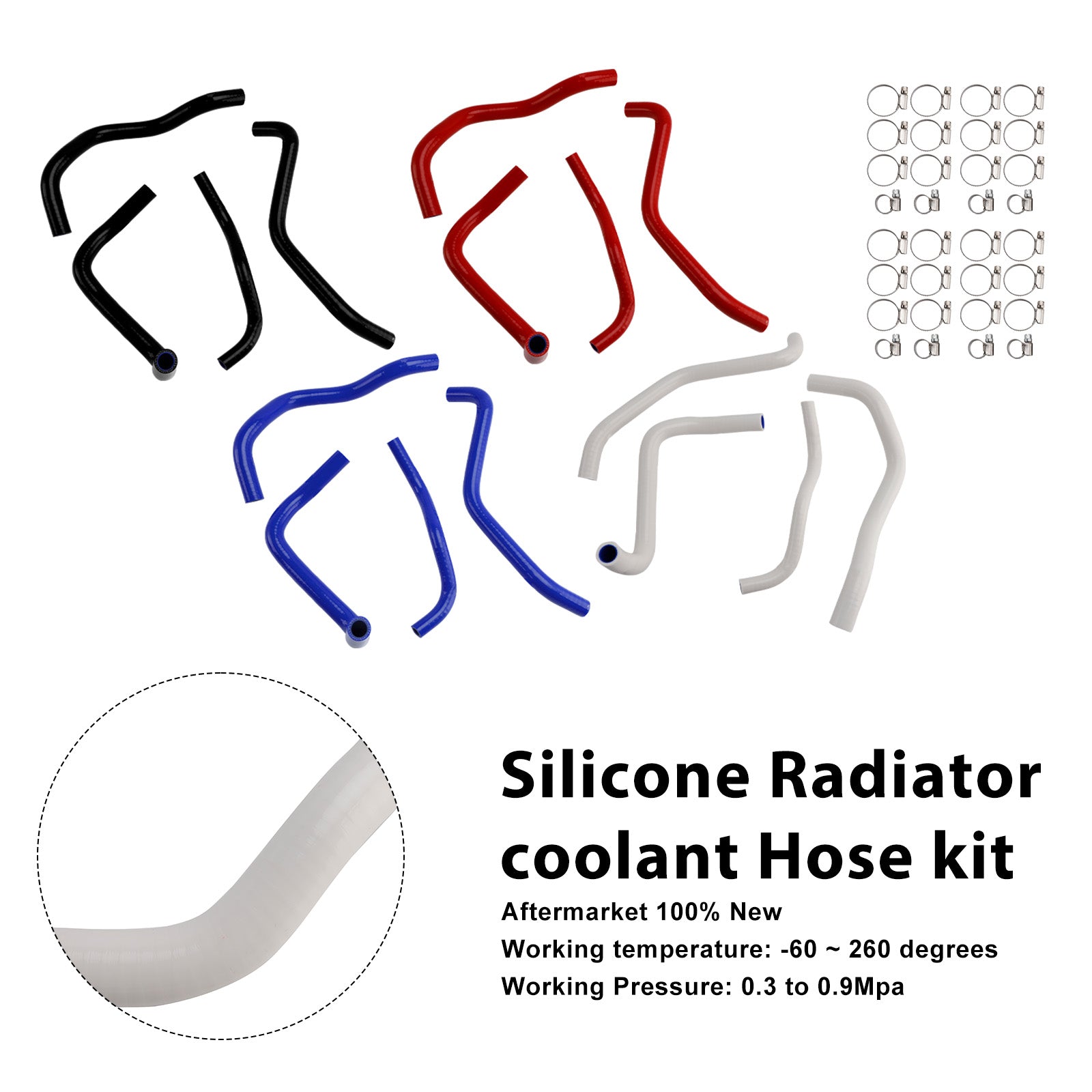 Honda NX400 NX500 CB500 CB500F/X/R Silicone Radiator coolant Hose