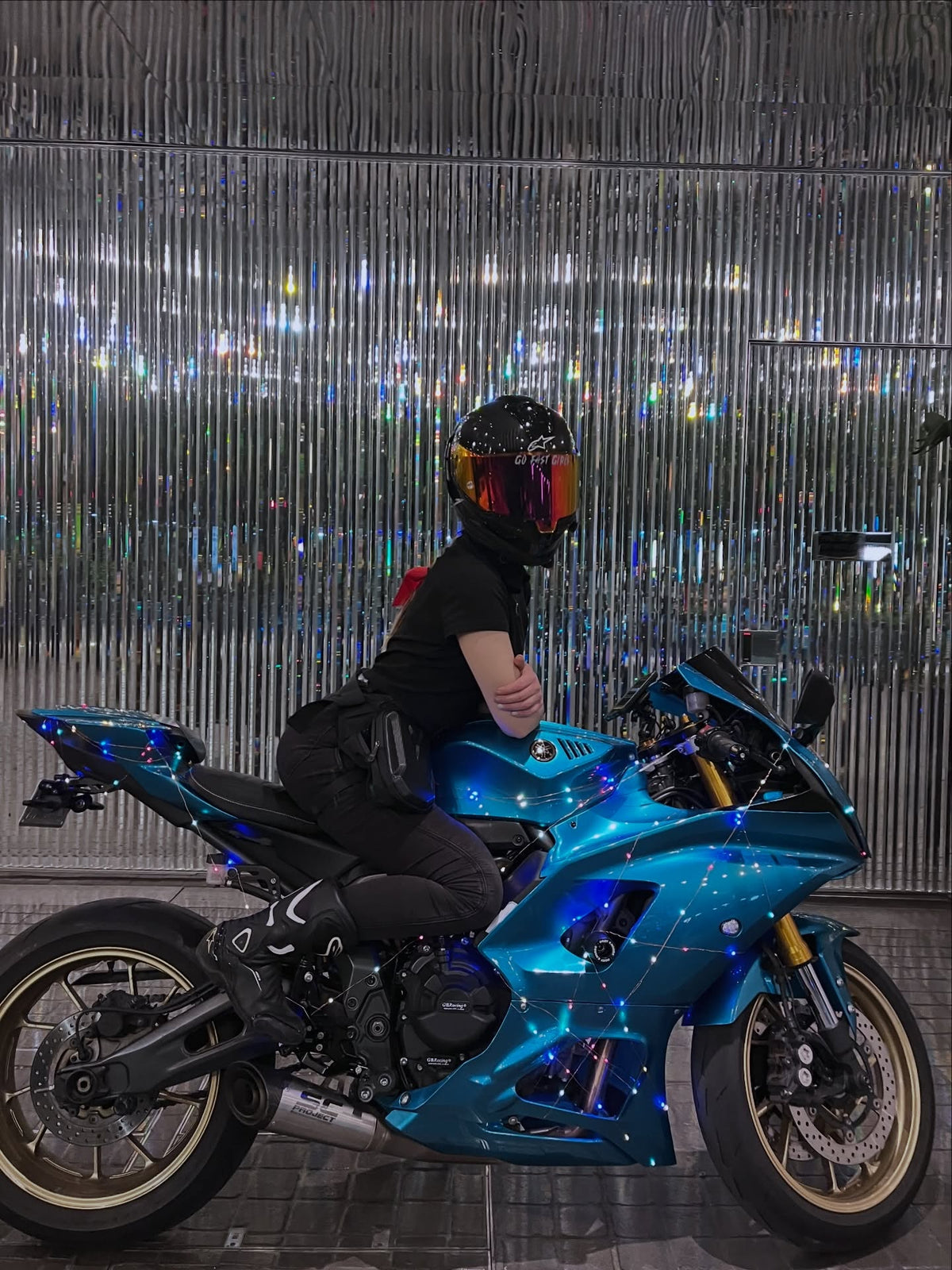 Amotopart 2021-2025 Yamaha YZF-R7 Blue Fairing Kit
