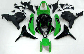 Kit carena Amotopart 2009-2012 Honda CBR600RR verde e nero