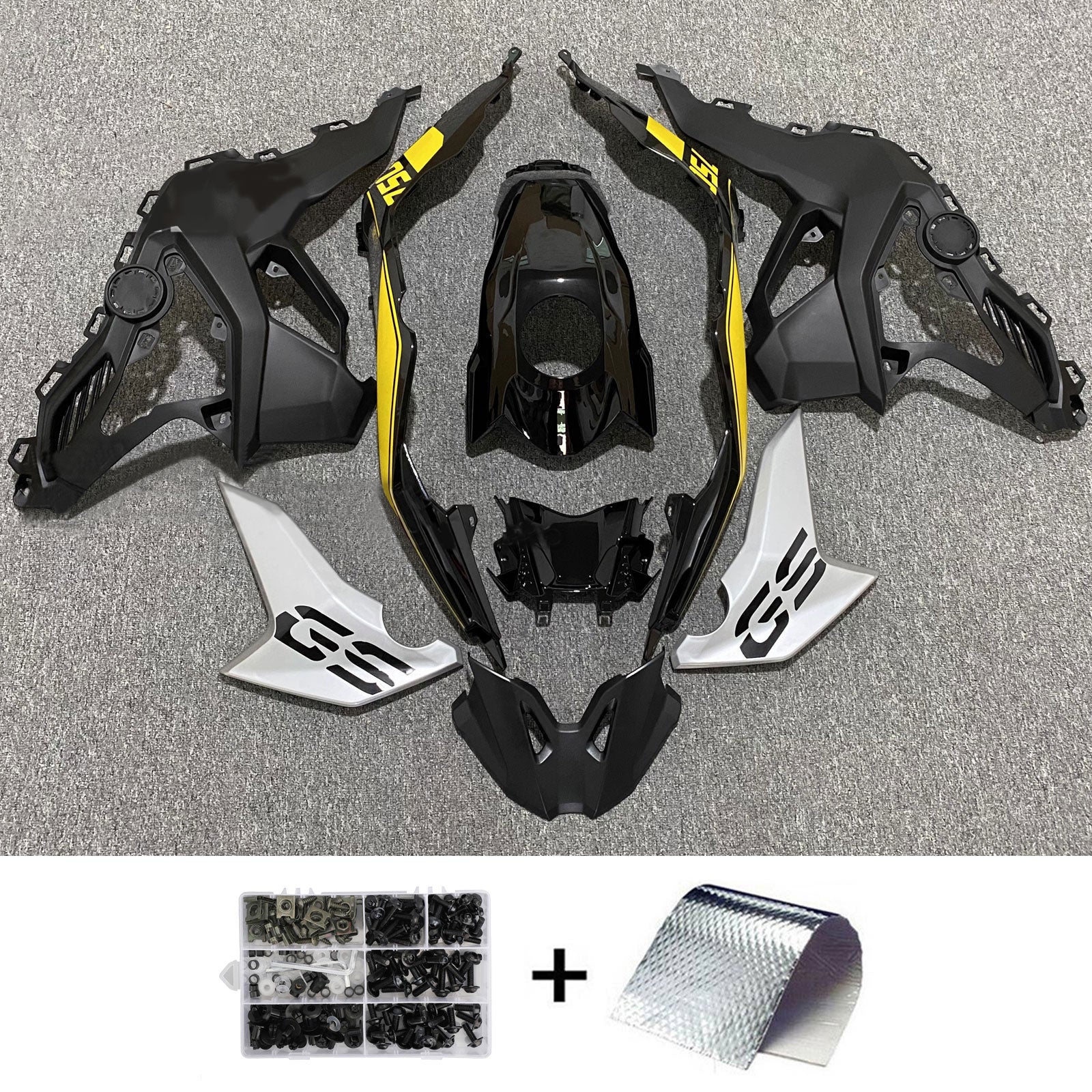 Amotopart 2018-2022 BMW F750GS F850GS Black White Fairing Kit