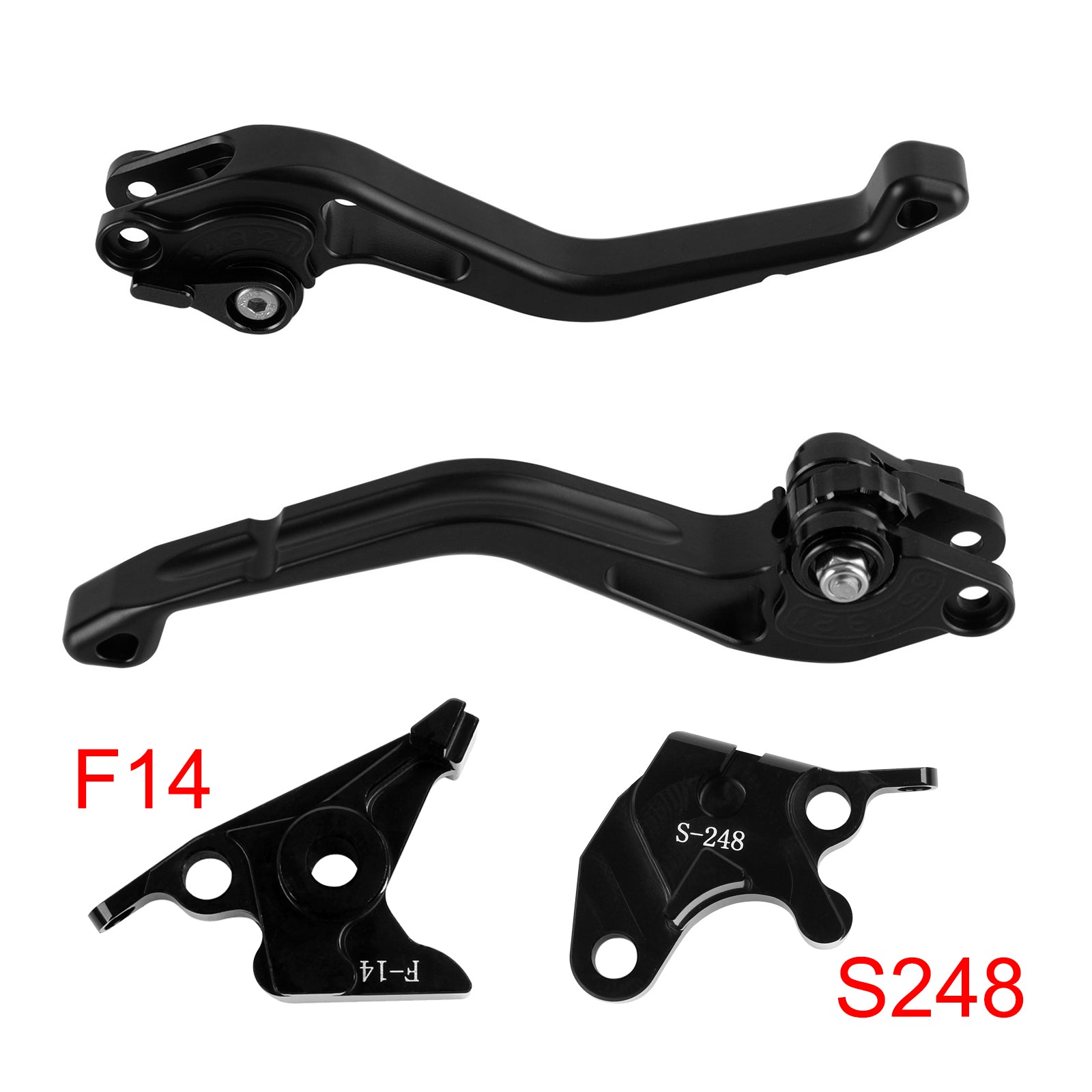 Suzuki GSXR600 750 1000 DL650 GSR600 Sort NY kortkoblingsbremsegreb