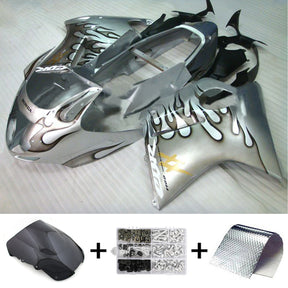 Amotopart 1996-2007 CBR1100XX SuperBlackBird Honda Grigio con kit carenatura Black Flame