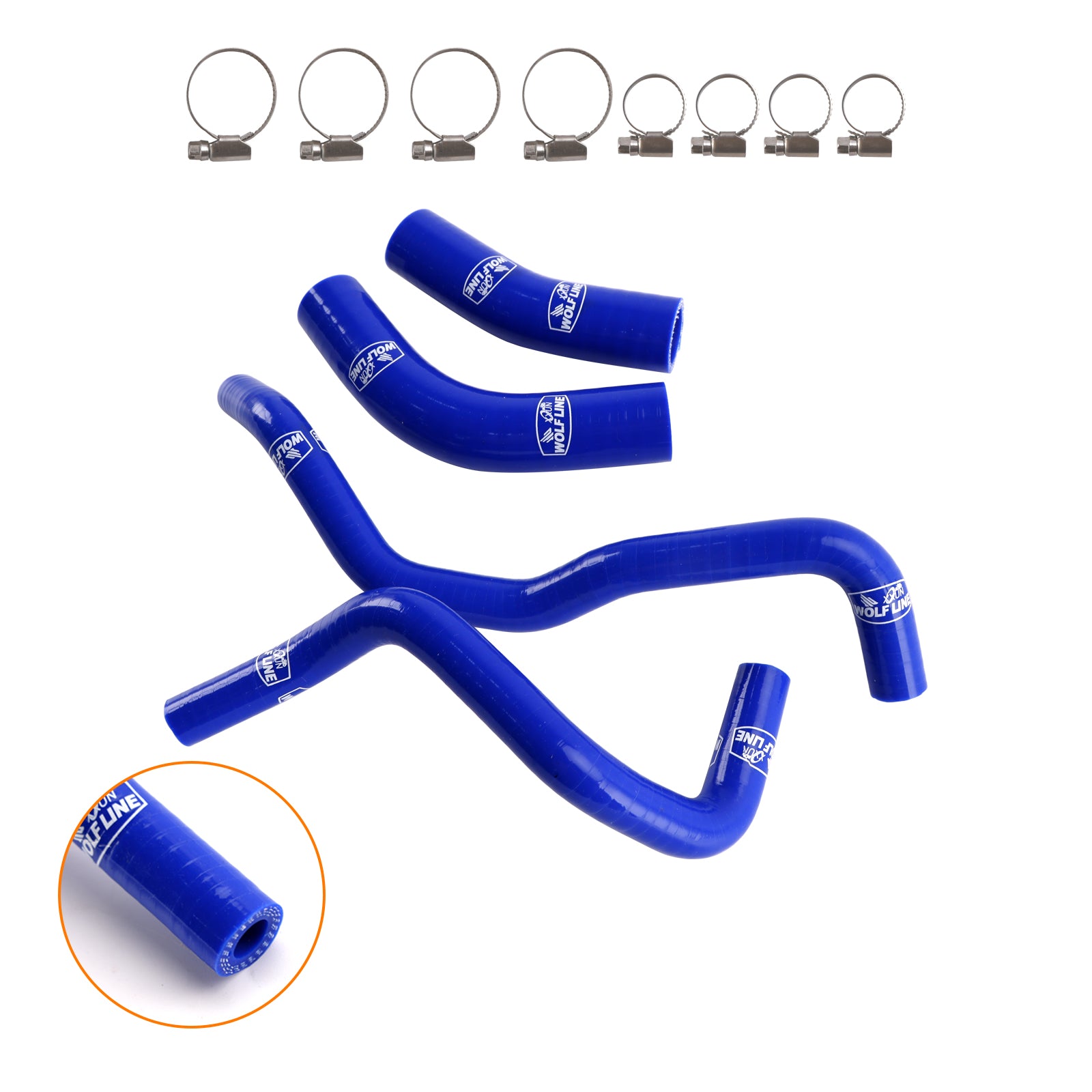 2019-2024 Yamaha Tenere 700 Silicone Radiator coolant Hose kit