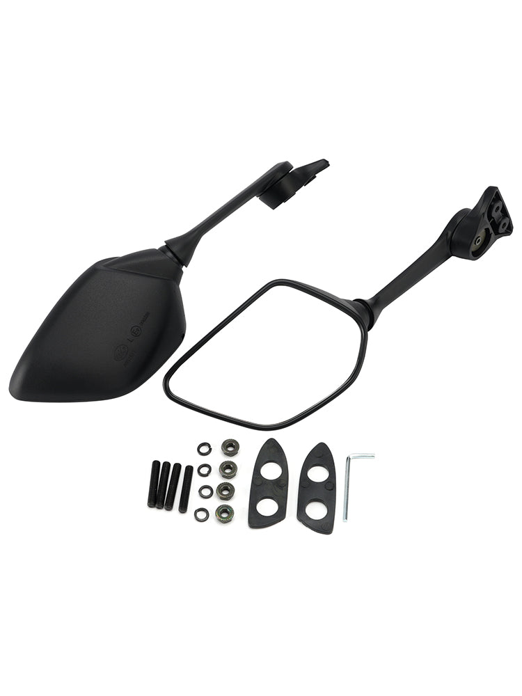 2022–2025 Yamaha YZF-R7 Schwarzes Spiegelset BEB-26280-00/BEB-26290-00