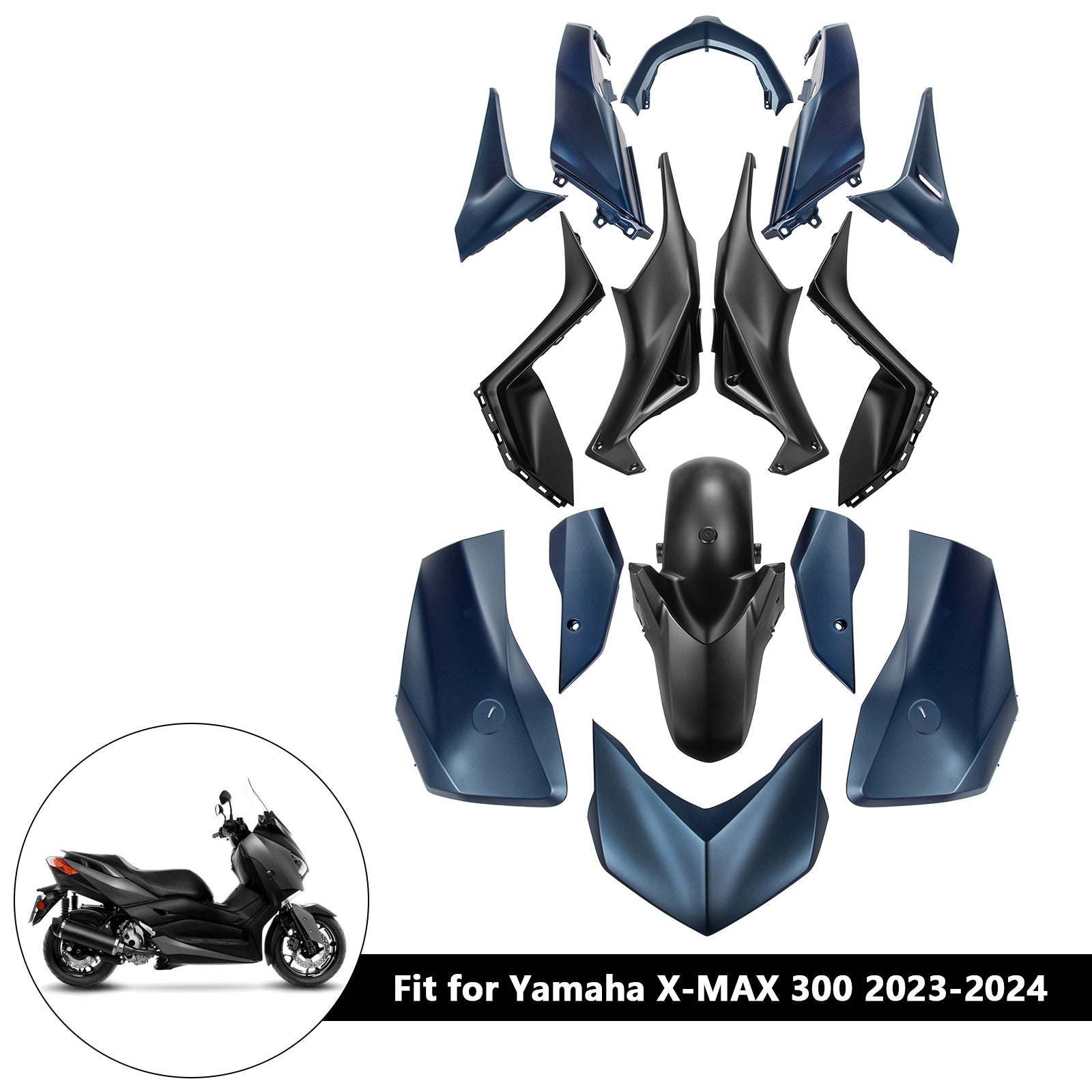 Amotopart 2023-2024 Yamaha X MAX 300 Verkleidungssatz