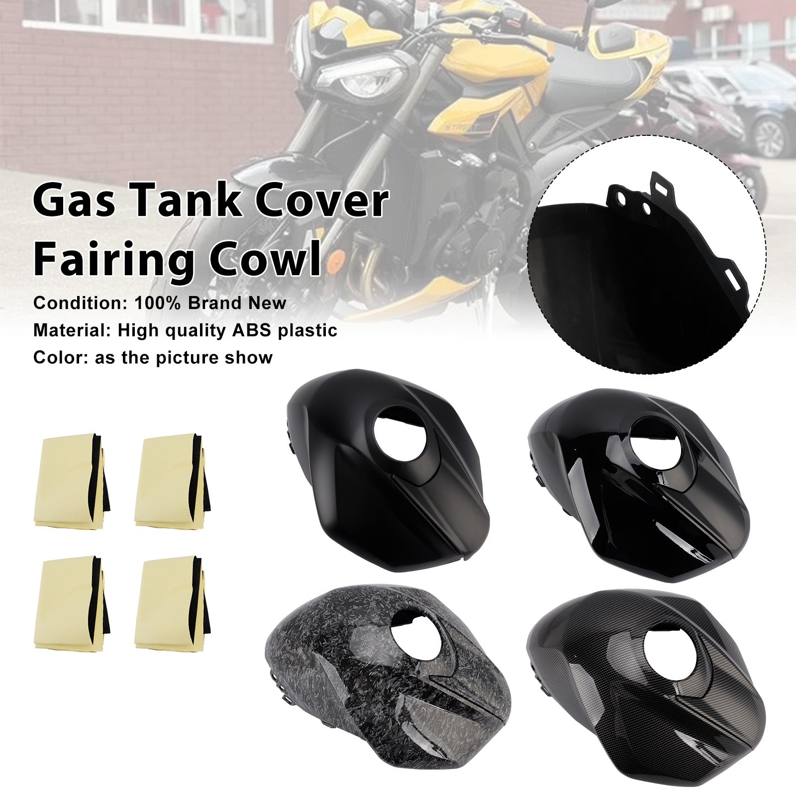 2023-2025 Street Triple 765 R/RS Gas Tank Cover Trim Fairing Cowl