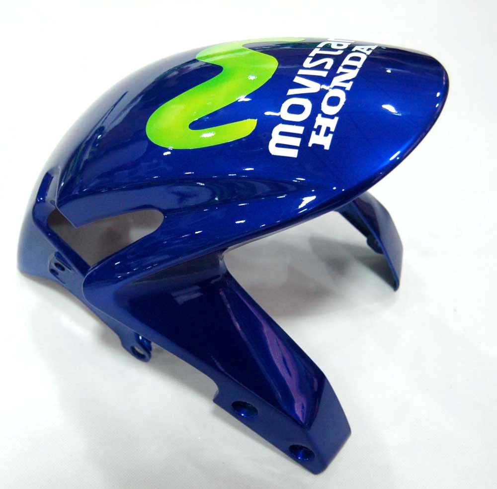 Amotopart 2009-2012 Honda CBR600RR Kit de carénage bleu et vert