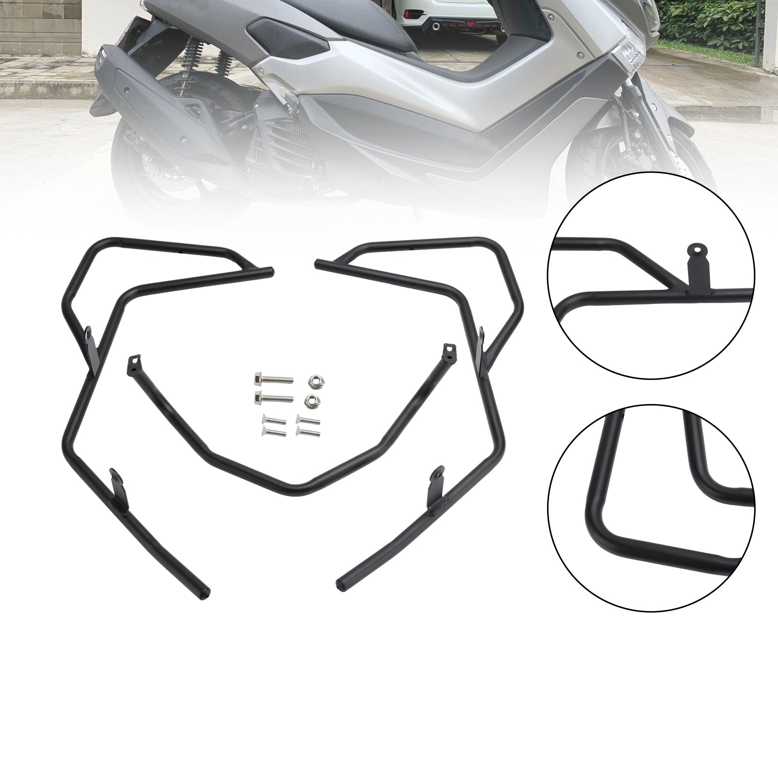 Barra de choque protectora de protección del motor de parachoques compatible con Yamaha Nmax155 n-max 155 21-22