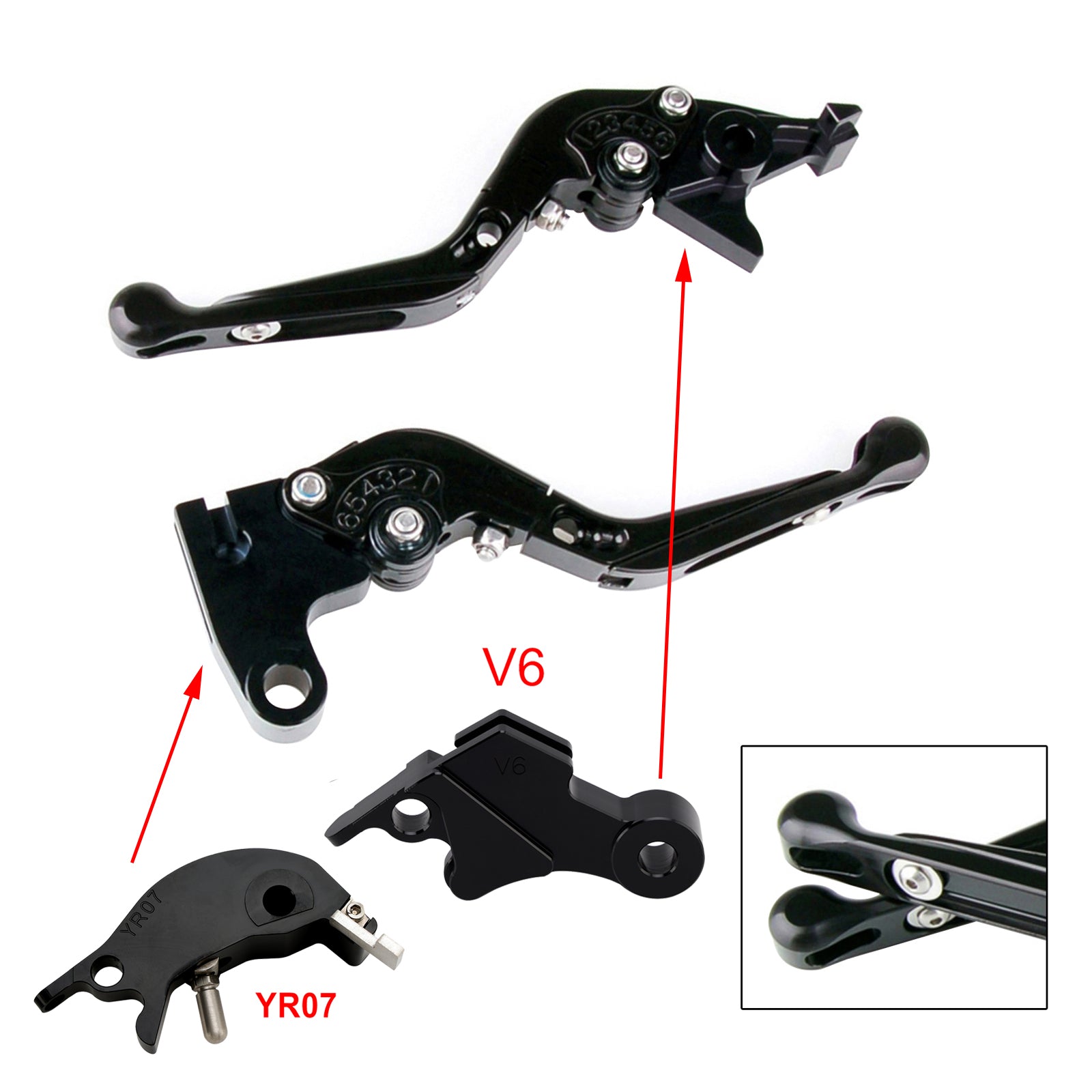 24-25 YAMAHA XSR900 XSR900GP MT-09 MT-09SP Adjustable Clutch Brake Lever