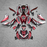 Amotopart 2014-2017 Z1000 Kawasaki Red&Black Style2 Fairing Kit