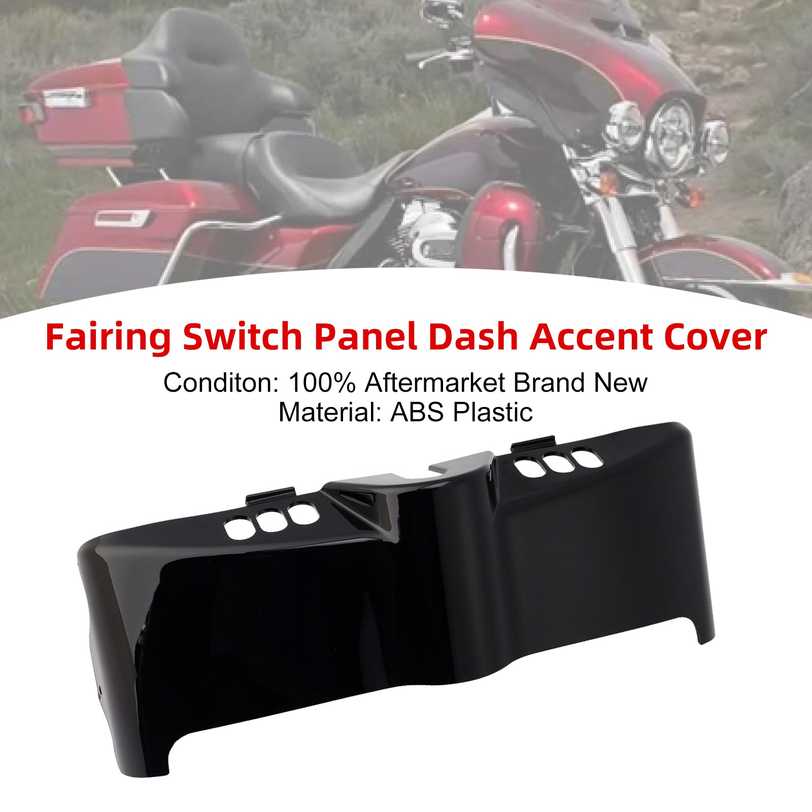 2014-2024 Touring Electra Street Fairing Switch Panel Dash Accent Cover