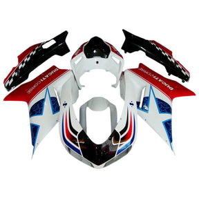 Amotopart 2007-2012 Ducati 1098 1198 848 Red&Blue Style1 Fairing Kit