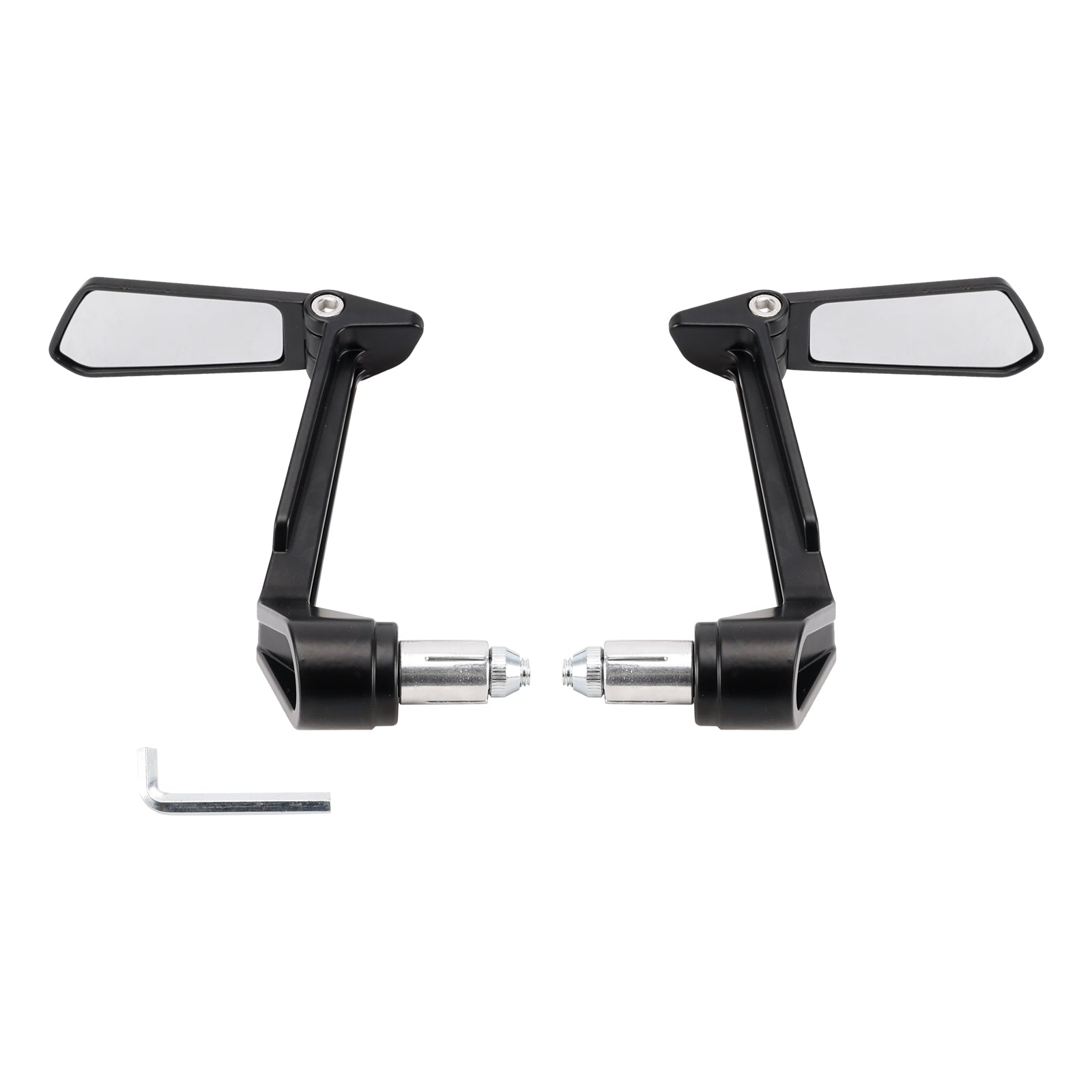 7/8" Handlebar End Lever Guard With Foldable Mirrors For Motorcycle Scooter