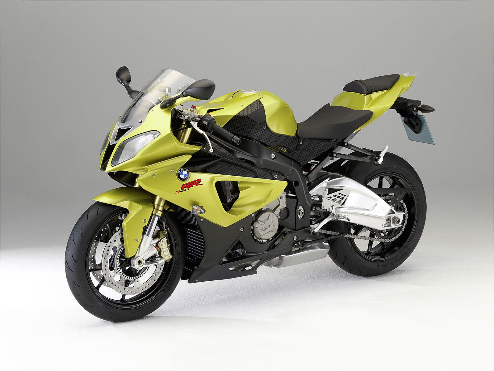 Amotopart 2009-2014 BMW S1000RR Yellow Green Fairing Kit