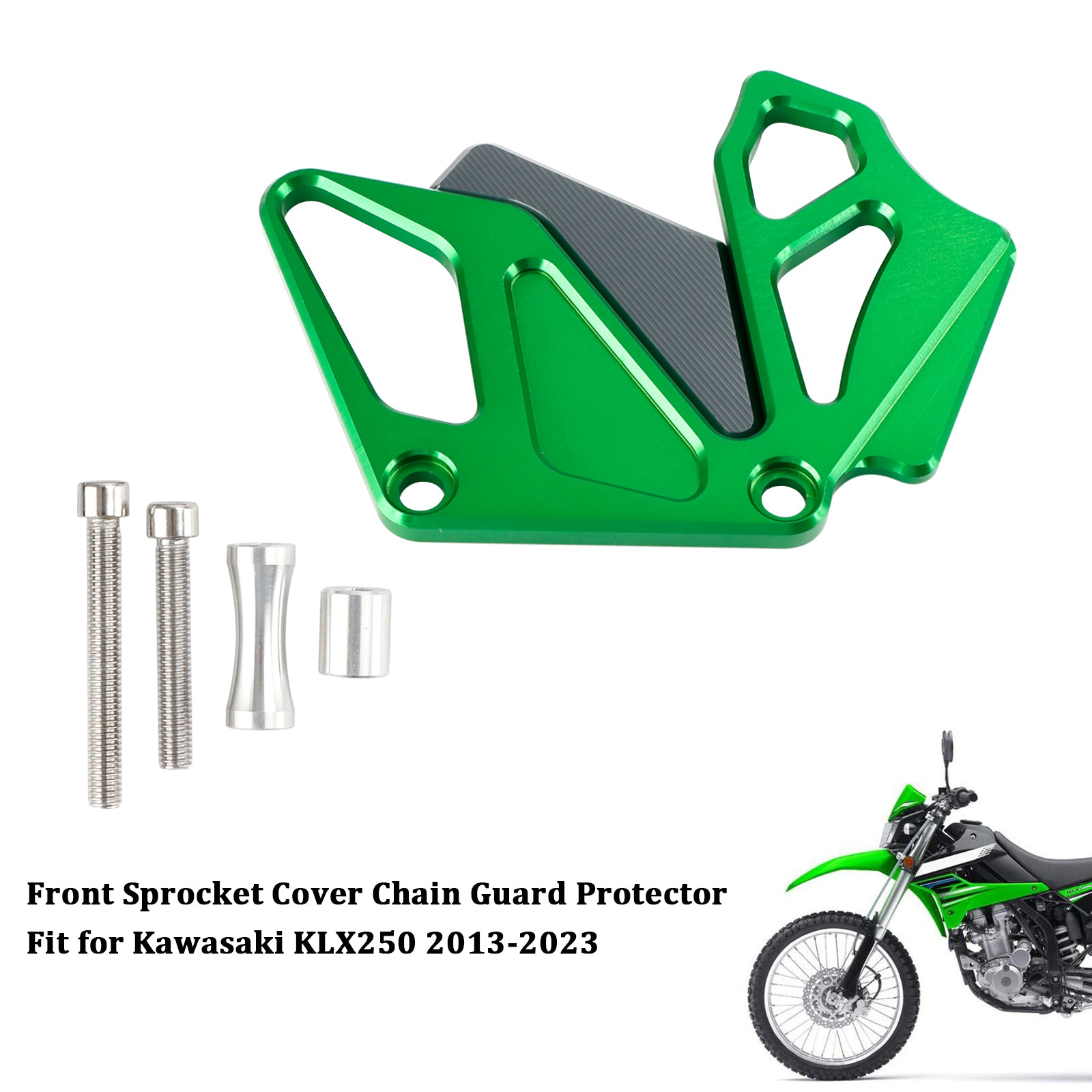 Vordere Kettenradabdeckung Kettenschutz für Kawasaki KLX250 2013–2023