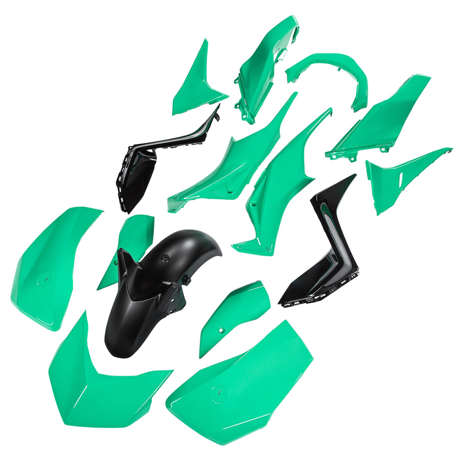 Amotopart 2023-2024 Yamaha X-MAX 300 Blue Black Fairing Kit