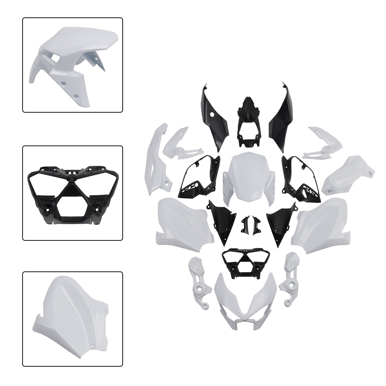Amotopart 2025-2026 Kawasaki Z900 Unpainted Fairing Kit