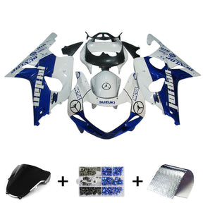 Amotopart 2000-2002 K1 K2 GSXR1000 Suzuki Blue&White Fairing Kit